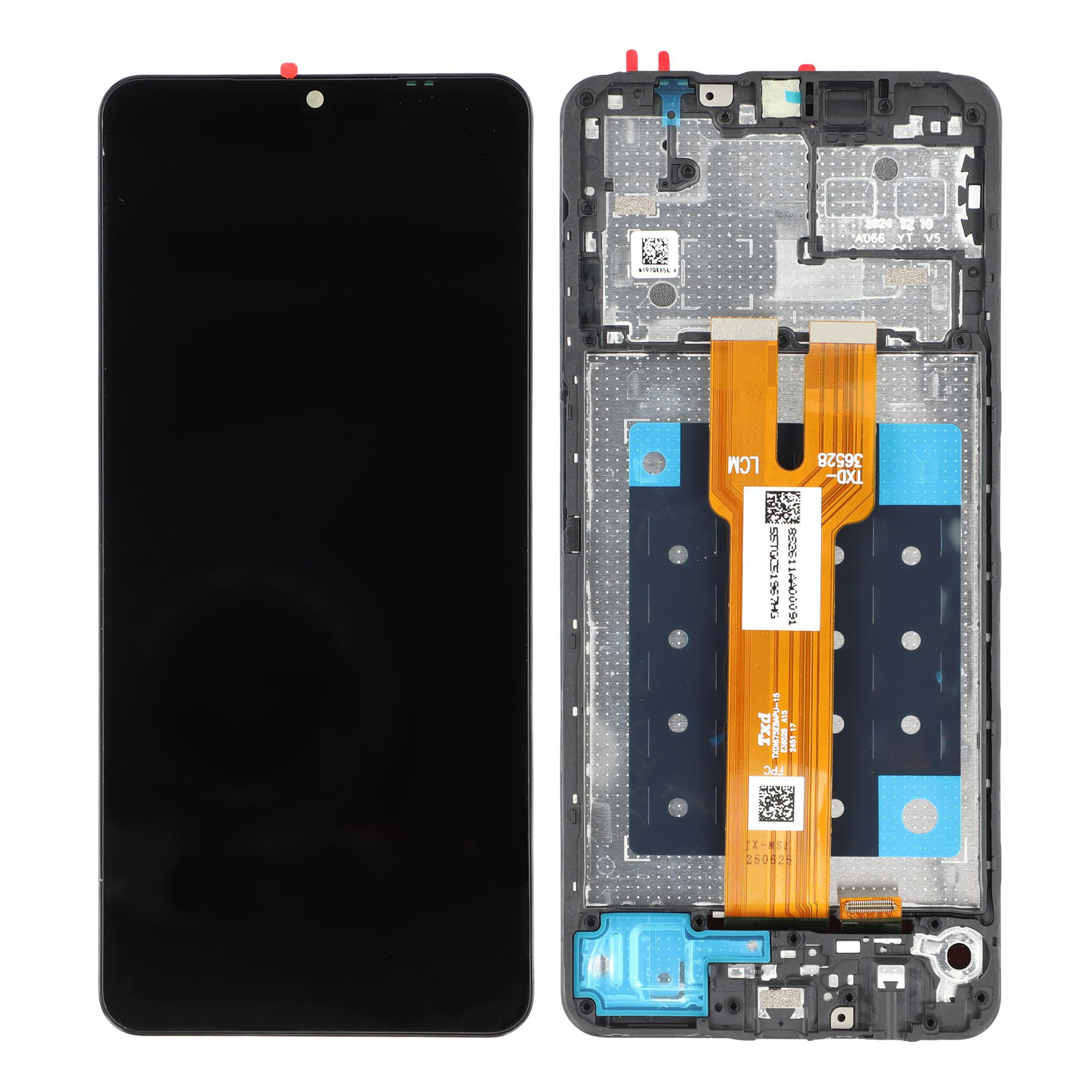For Samsung Galaxy A06 5G A066 Grade C LCD Screen and Digitizer Assembly + Frame (Without Logo)