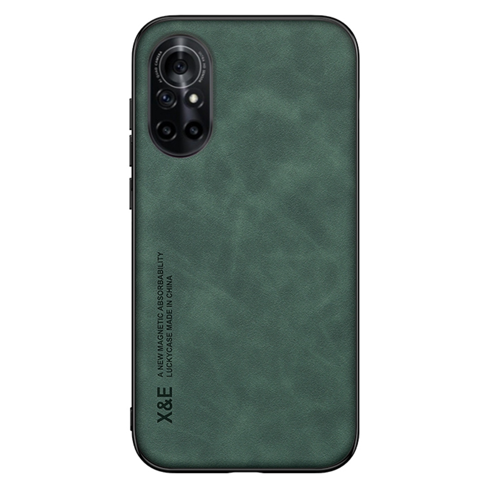 

x & e Schutzfall Für Huawei Nova 8 4g / 5G PU Lederbeschichtete Tpu+pc-deckung Haut-touch-telefonhülle Eingebaute Metallblatt - Grün, Huawei nova 8 5G
