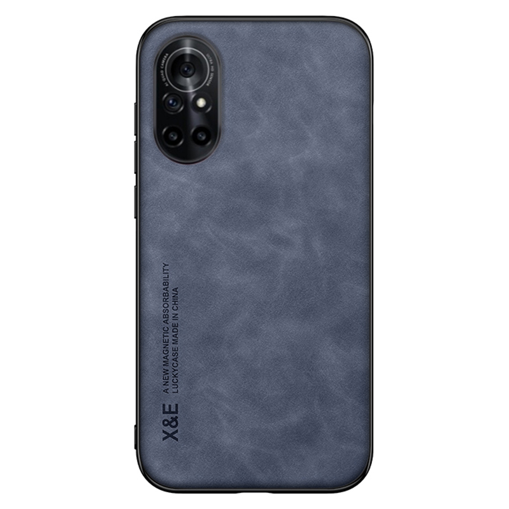 

x & e Schutzfall Für Huawei Nova 8 4g / 5G PU Lederbeschichtete Tpu+pc-deckung Haut-touch-telefonhülle Eingebaute Metallblatt - Blau, Huawei nova 8 5G