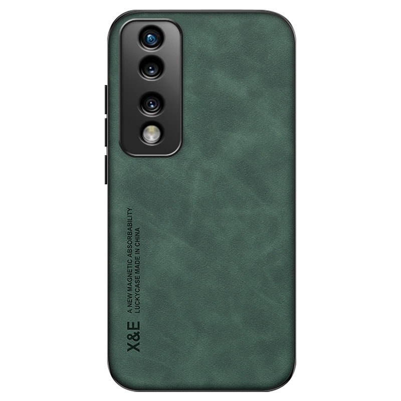

x & e Stoßdichtung Telefonhülle Für Honor 70 Pro 5G, PU Leder TPU+PC Kratzfestes Haut-touch-telefonabdeckungsabdeckungsblatt - Grün, Honor 70 Pro 5G
