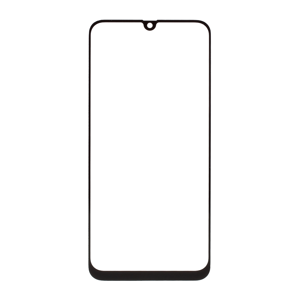 For Samsung Galaxy A50s A507 Front Screen Glass Lens + OCA Adhesive Part (Small Screen) (without Logo)