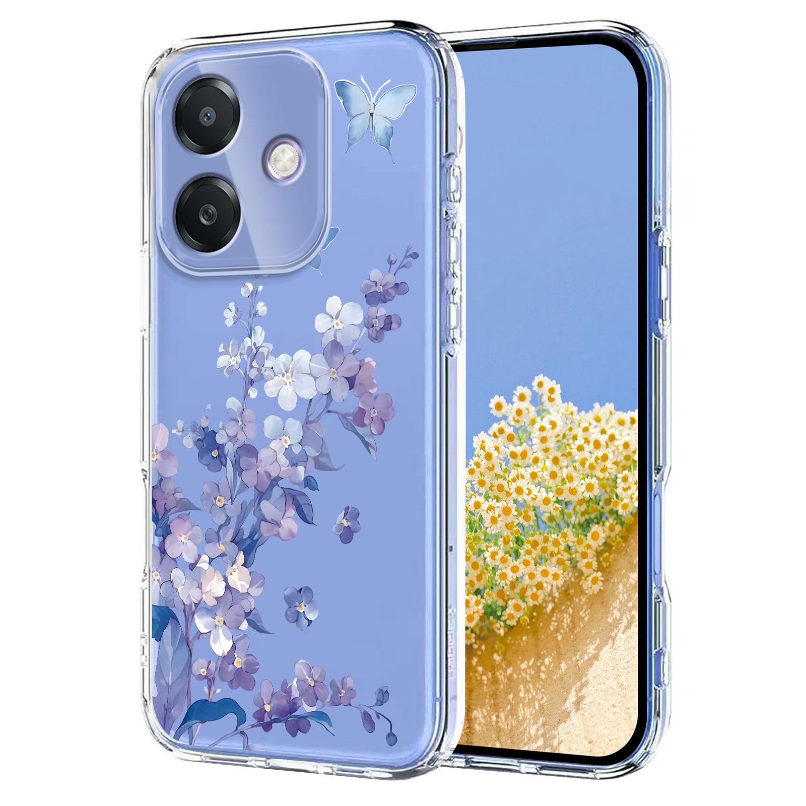 For Oppo A3x 5G (India) / Oppo A3x 4G / Oppo A3 5G / Oppo A3 4G / Oppo A40 4G / Oppo A40M 4G / Oppo A3i 5G / Oppo A5i 4G / Oppo A60 5G Case Butterfly 