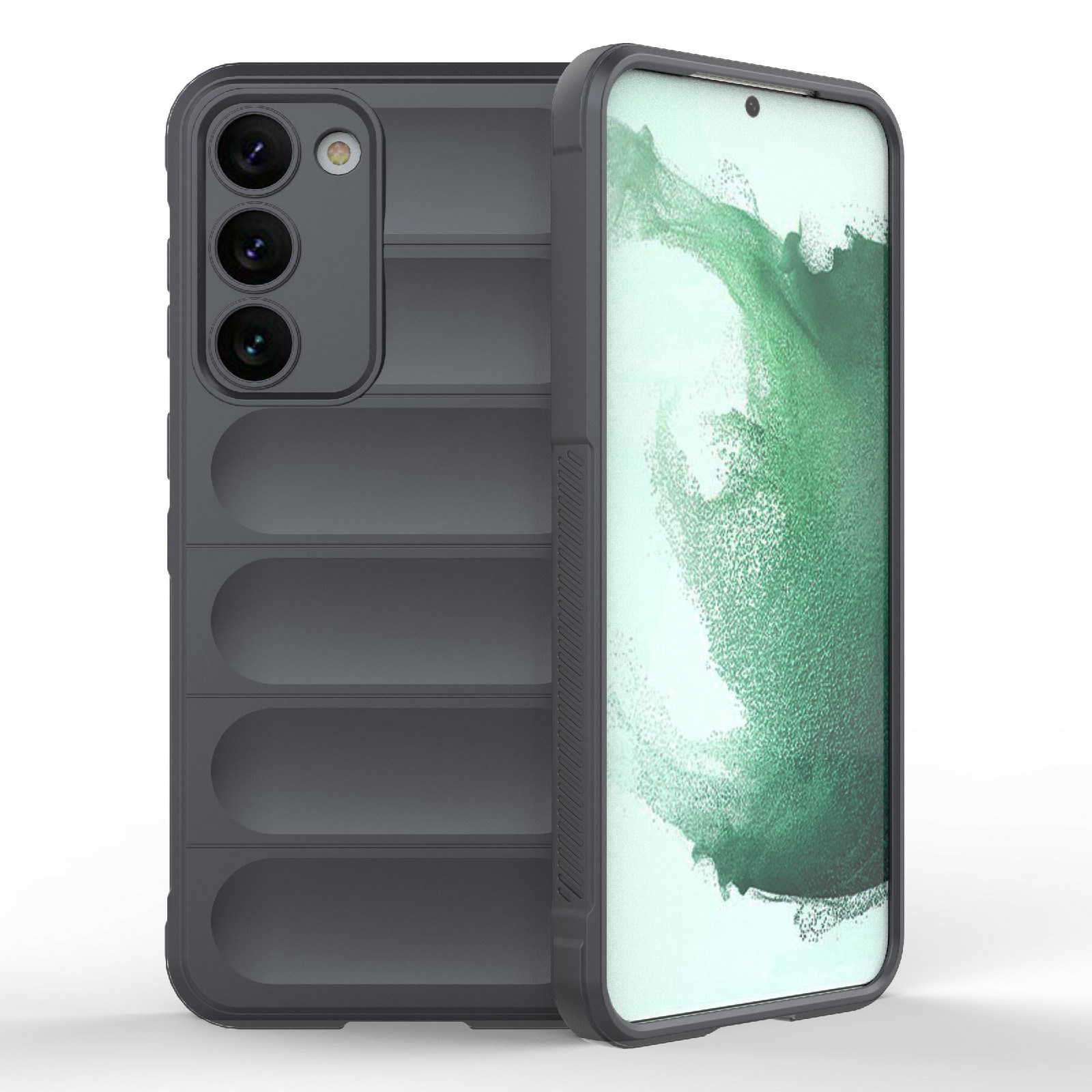 

Для Samsung Galaxy S23 Plus Antipplop Shocged Case Case Shock-resean TPU Protector - Темно-серый, Galaxy S23+