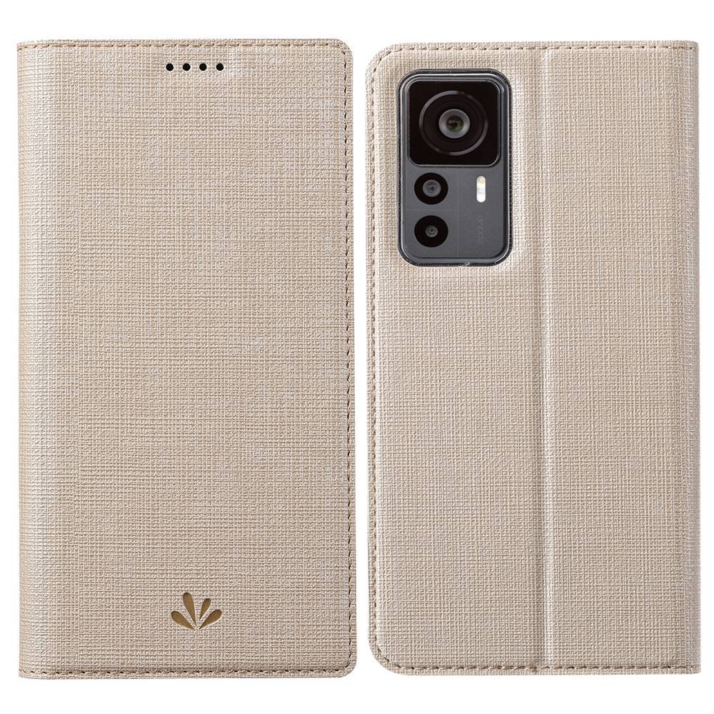 

VILI DMX -serie Schockdelie -telefonabdeckung Für Xiaomi 12t Pro 5G, PU Leder Auto Schließung Magnetischer Telefonkartenhalterhalter Ständer - Khaki, Xiaomi 12T Pro 5G