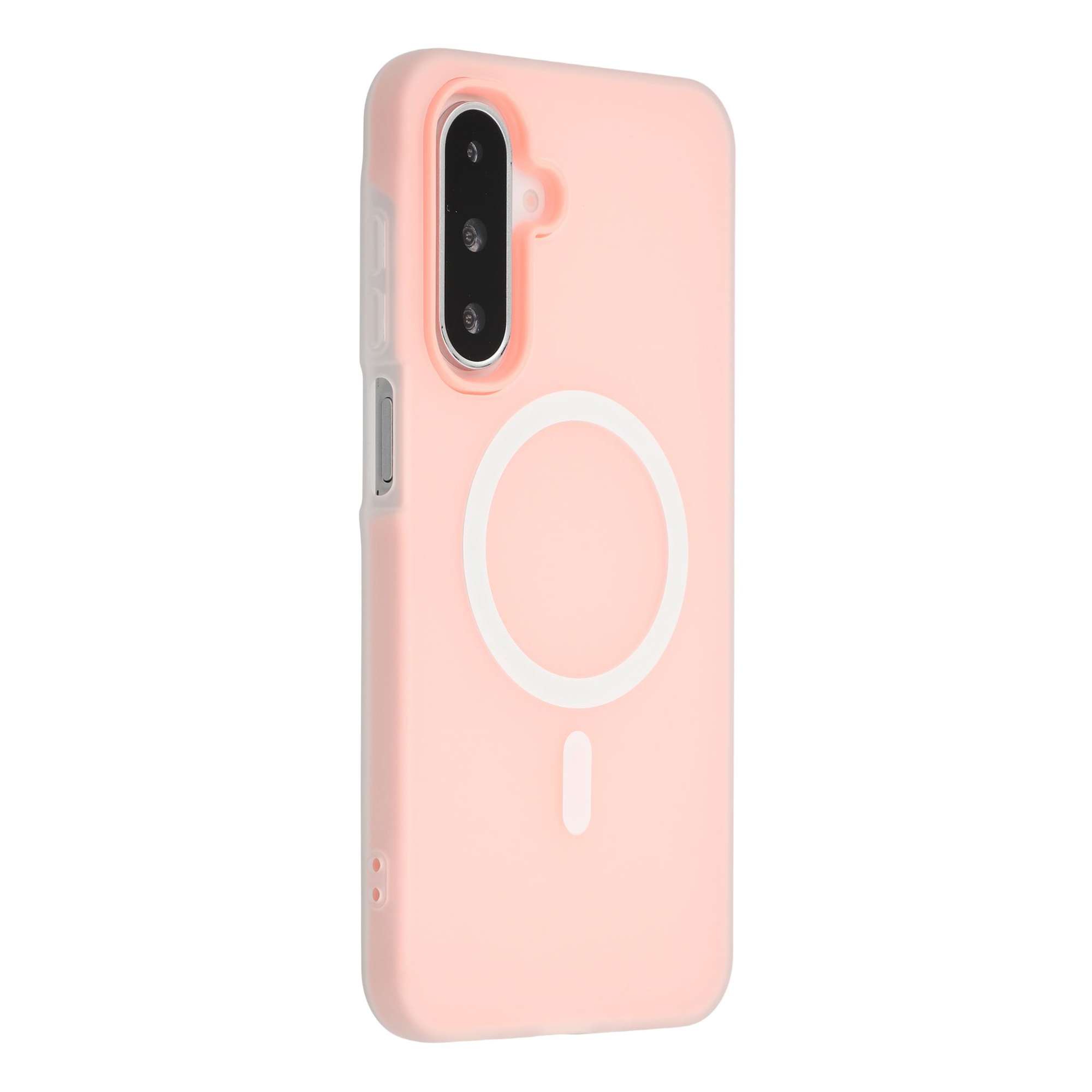 Phone Case For Samsung Galaxy A26 5G / A17 4G / A17 5G / A16 4G / A16 5G Magnetic Case PC + TPU Frosted Cover - Pink