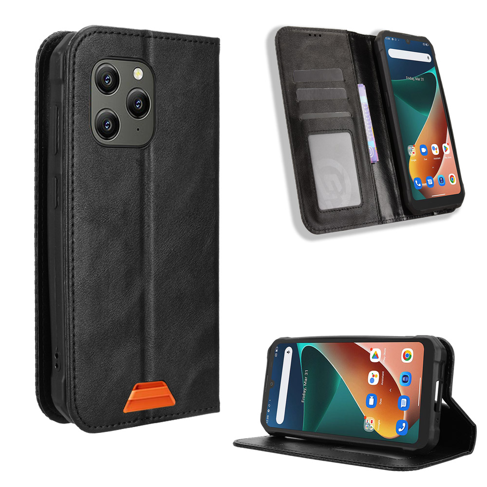 For Blackview BV5300 Pro / Blackview BV5300 Plus / Oscal S70 / Oscal S70 Pro / Blackview BV5300 Leather Case Wallet Stand Retro Texture Phone Cover - 