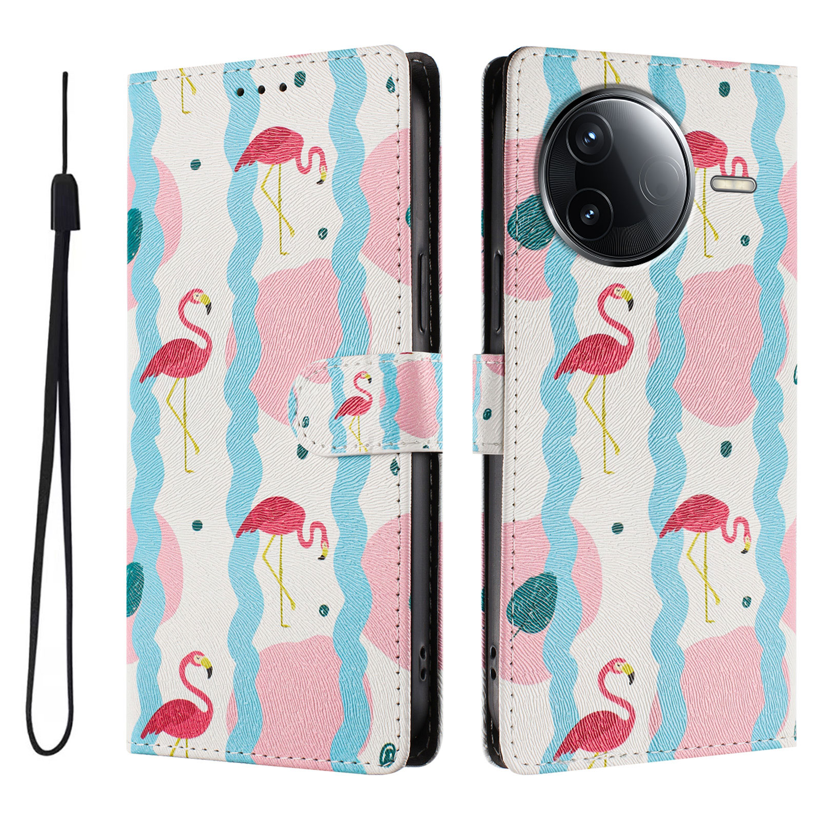 For Xiaomi Poco F7 Pro 5G / Xiaomi Redmi K80 Pro 5G / Xiaomi Redmi K80 5G / Xiaomi Poco F7 Ultra 5G Case Pattern Print PU Leather Wallet Phone Cover w