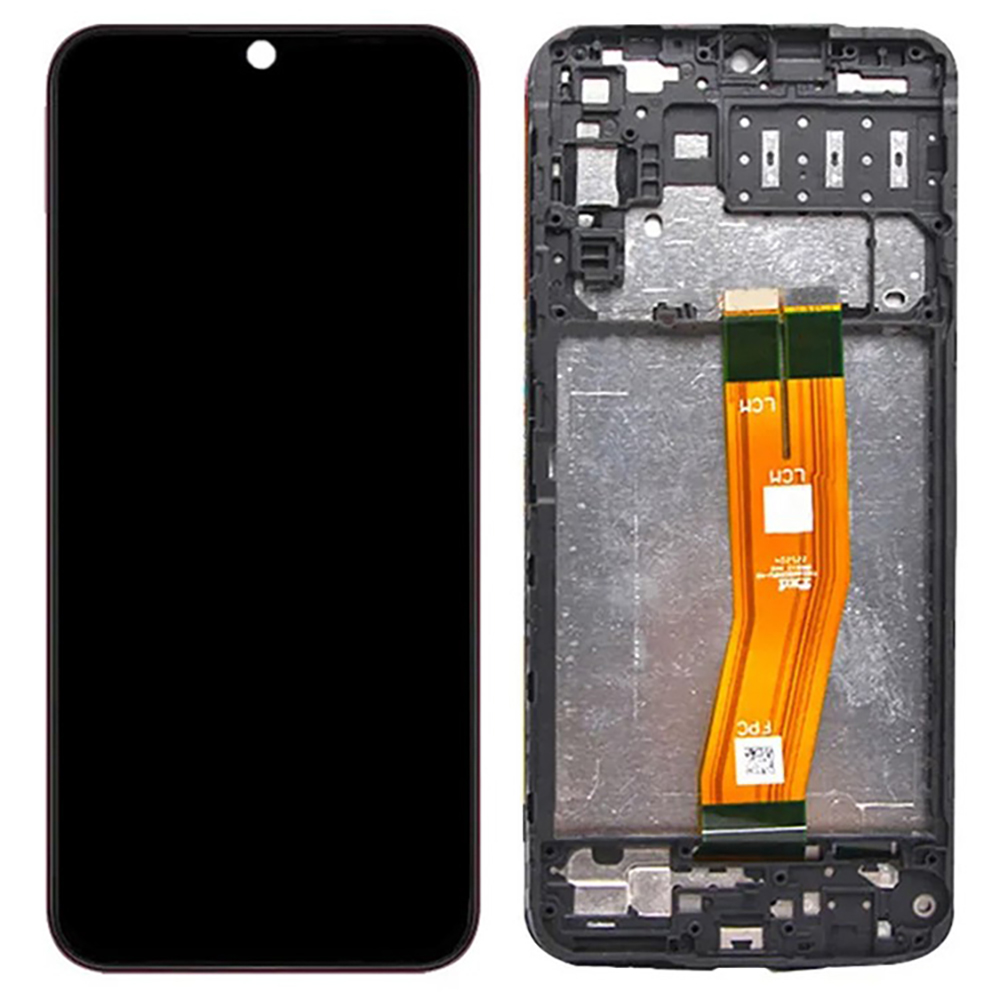 For Samsung Galaxy A14 4G Grade C LCD Screen and Digitizer Assembly + Frame (Without Logo)