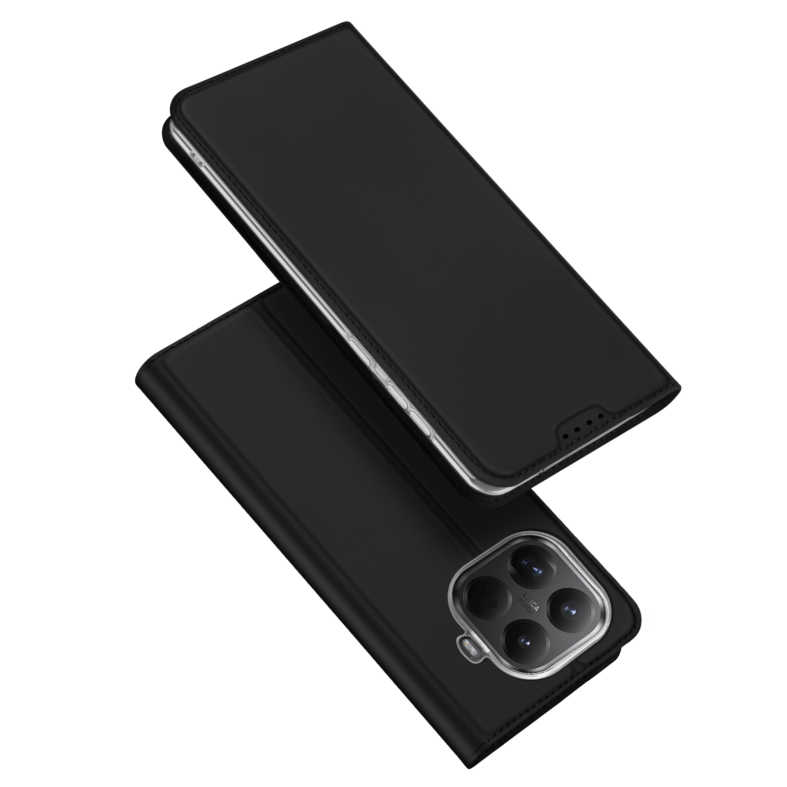 DUX DUCIS For Xiaomi 15T Pro Case  Skin Pro Series Leather Stand Cover Card Holder - Black