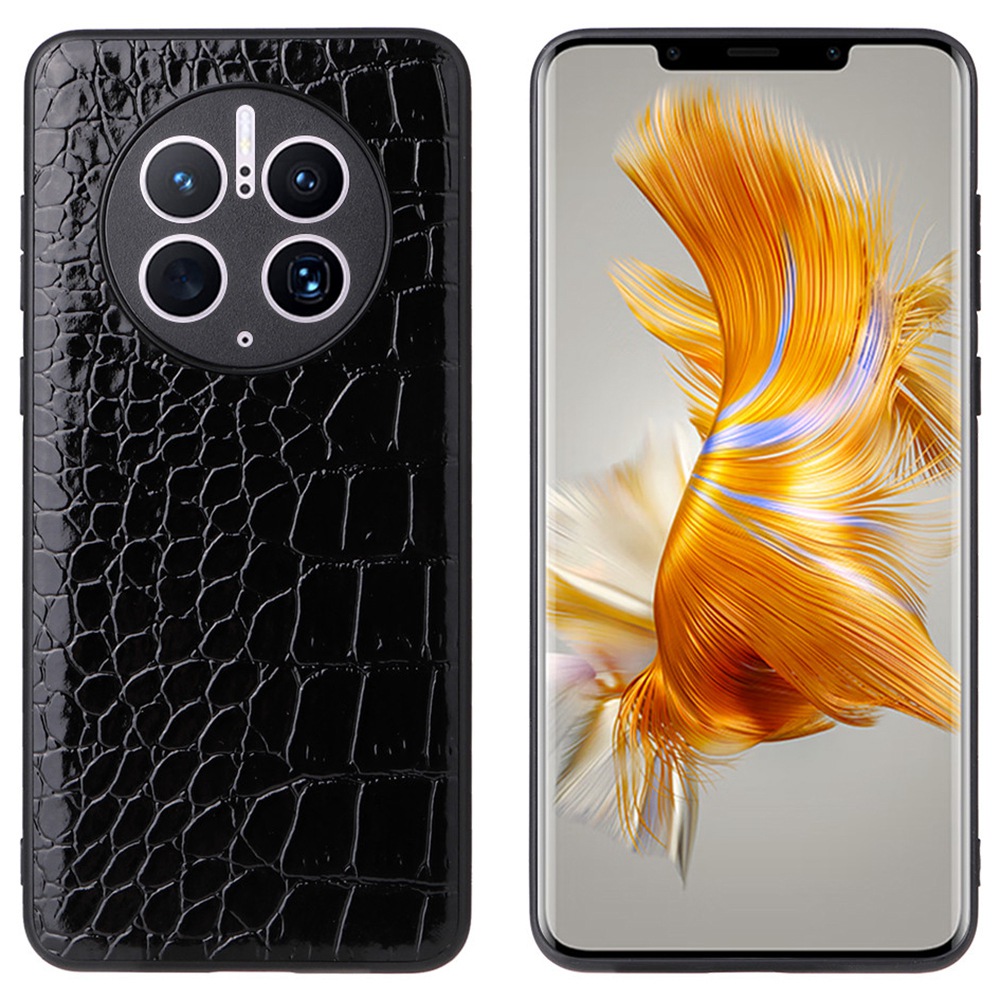 

Für Huawei Mate 50 Pro 4G PU Leder + PC + TPU Schockfeste Telefonkoffer Kameraschutz Anti-kratzer-abdeckung - Krokodilstruktur, Huawei Mate 50 Pro 4G