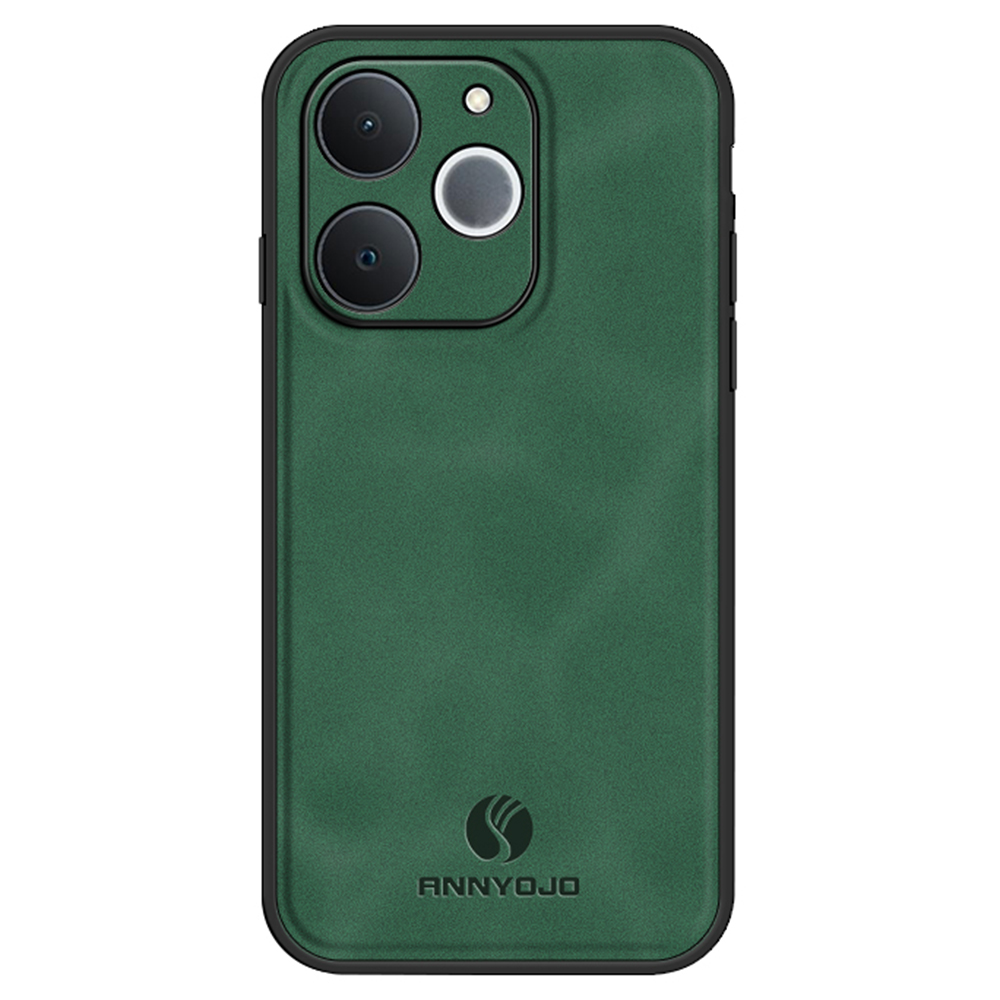 ANNYOJO For Realme C71 4G  /  Note 70 4G Case PU Leather + PC + TPU Anti Drop Phone Back Cover - Green