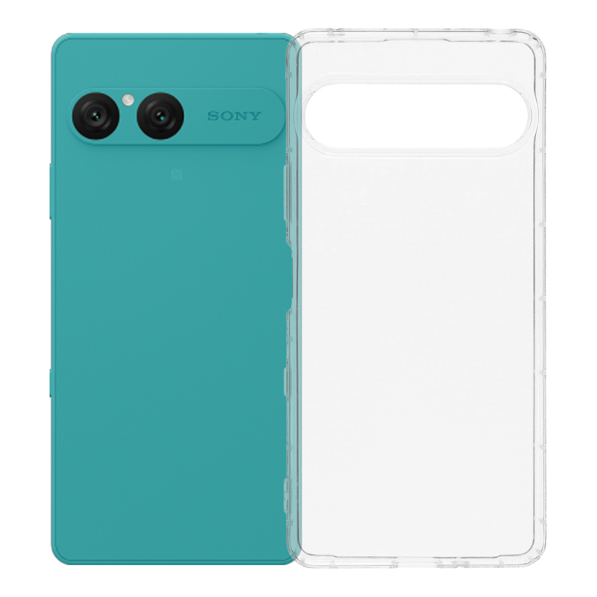 For Sony Xperia 10 VII Case Transparent TPU Phone Back Cover Airbag Protection