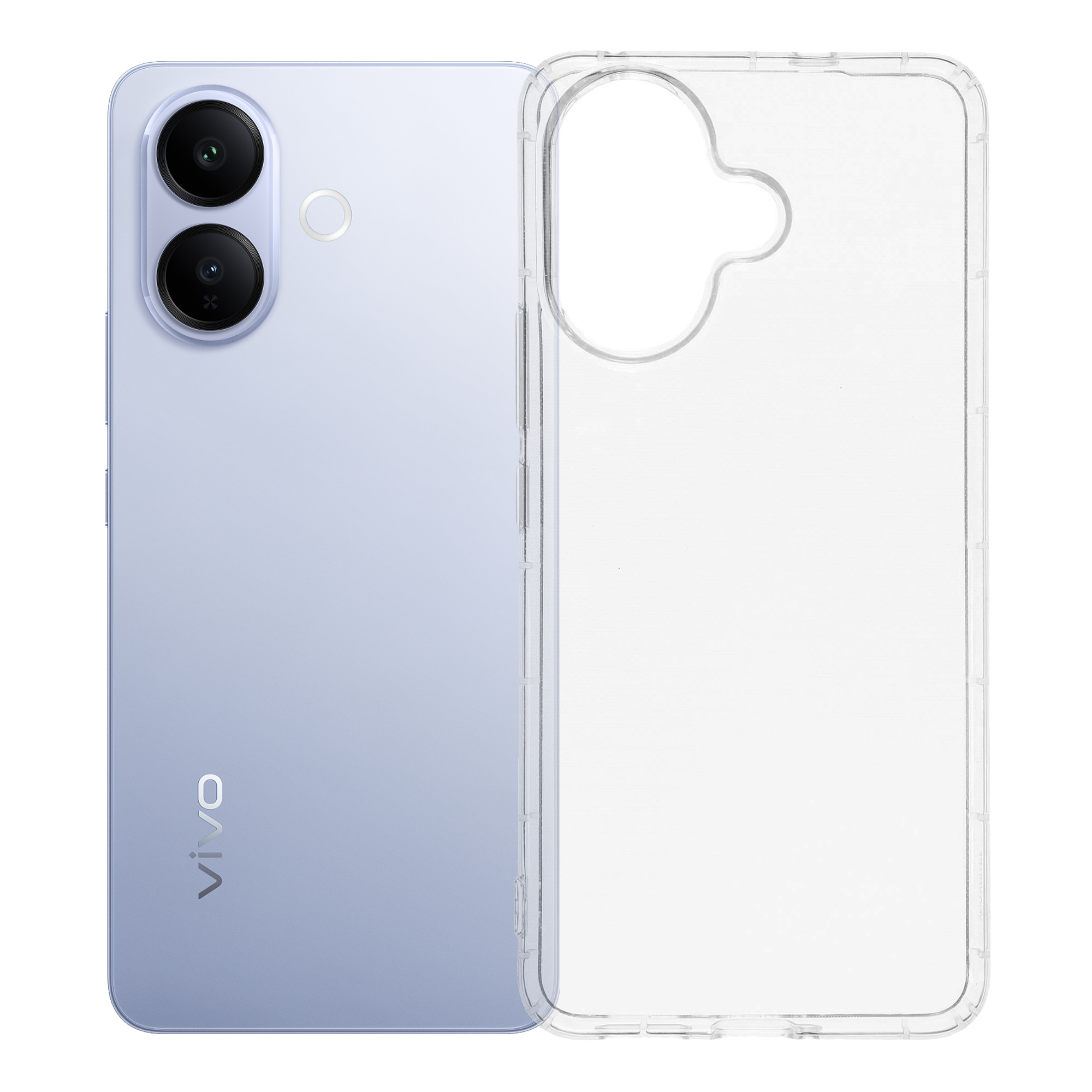 For vivo V60 Lite 5G  /  4G Case Transparent TPU Phone Back Cover Airbag Protection