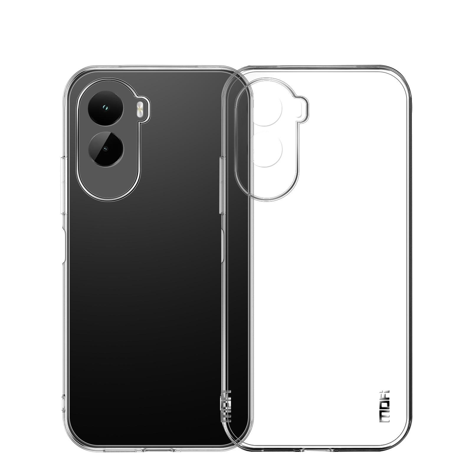 MOFI For Xiaomi Poco M7 Plus 5G / Xiaomi Poco M7 4G (EU) (171mm) Clear Phone Case  Ultra-Thin TPU Phone Back Cover - Transparent
