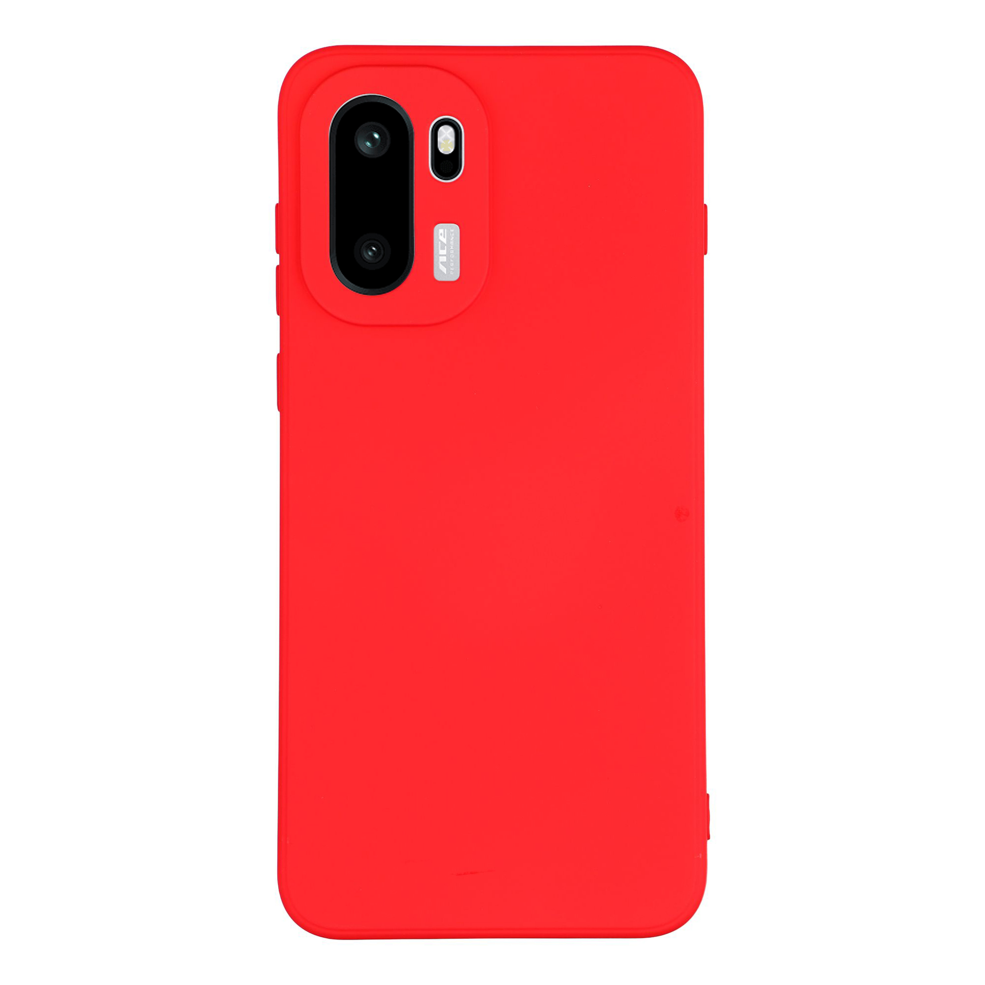 For OnePlus 15R 5G / Ace 6T 5G / Ace 6 5G Case TPU Back Soft Anti-Scratch Fiber Lining Phone Cover - Red