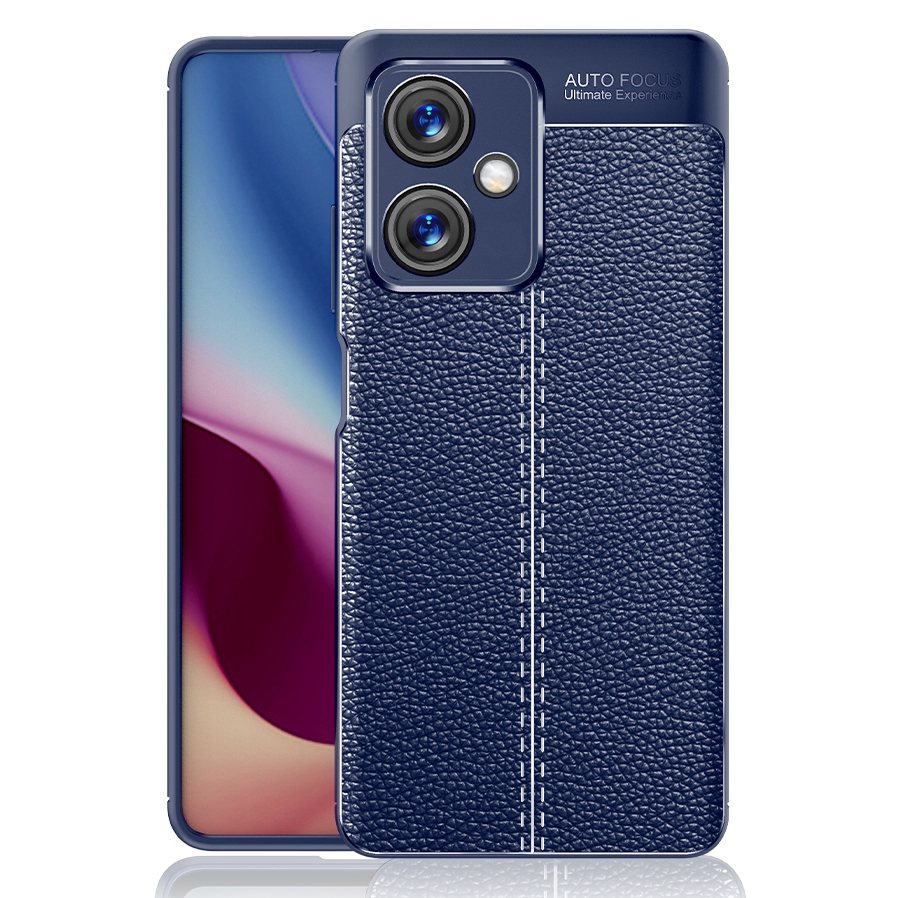 

Tpu-gehäuse Für Xiaomi Redmi Note 12 5G, Litchi Textur Anti-fingerabdruck-schutz-telefonabdeckung - Blau, Xiaomi Redmi Note 12 5G (China)