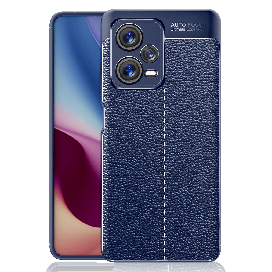

Tpu-gehäuse Für Xiaomi Redmi Note 12 Pro+ 5G, Slip Grip Litchi Textur-schutzhelfer-abdeckung - Blau, Xiaomi Redmi Note 12 Pro+ 5G