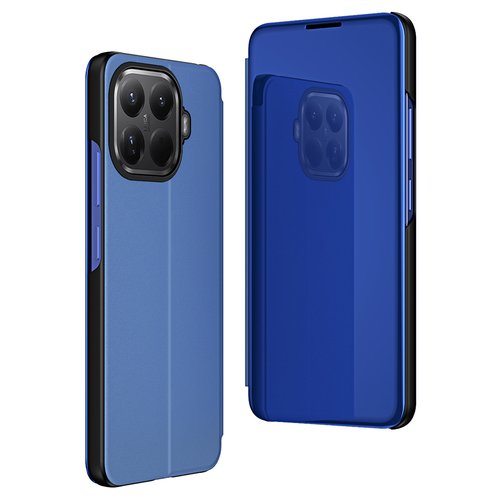 For Xiaomi 15T Pro Case View Window Stand Leather Flip Phone Cover - Blue