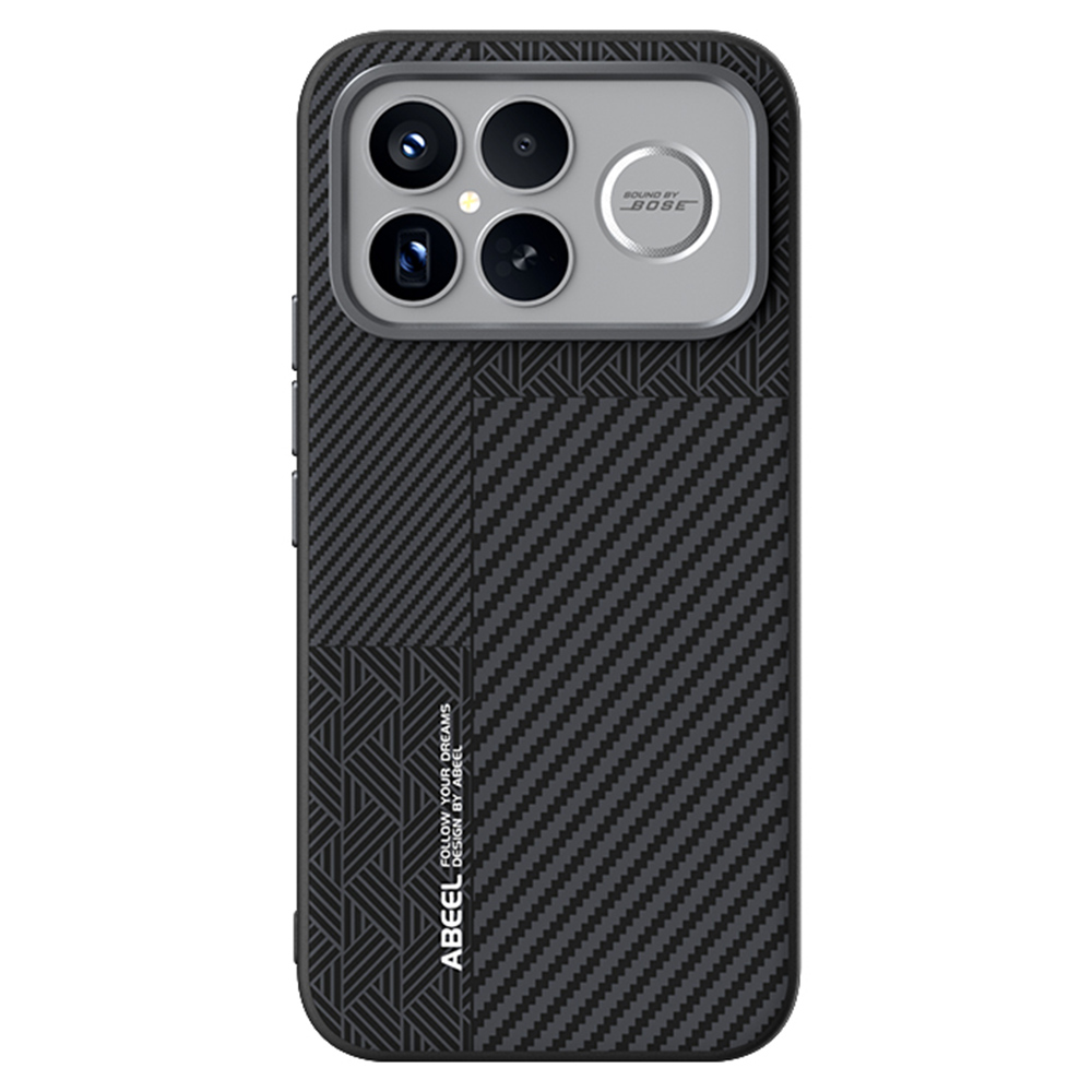 ABEEL For Xiaomi Redmi K90 Pro Max 5G / Poco F8 Ultra Magnetic Case PC + TPU + Aluminum Alloy + PU Leather Slim Phone Back Cover - Texture 3