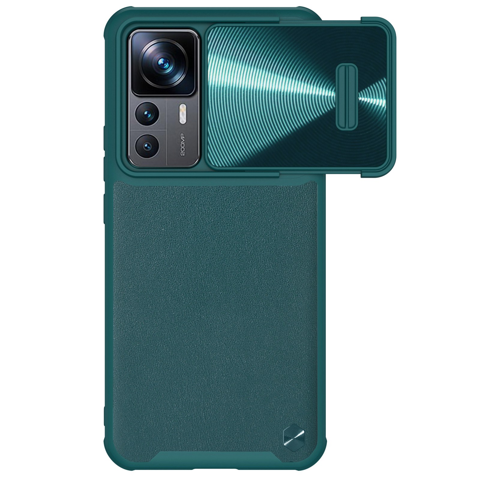 

Nillkin Für Xiaomi 12T Pro 5G Anti-scratch-telefonhülle Pu-lederbeschichtete PC + TPU Hybrid-hybridabdeckung Mit Dia Camera Protector - Grün, Xiaomi 12T Pro 5G