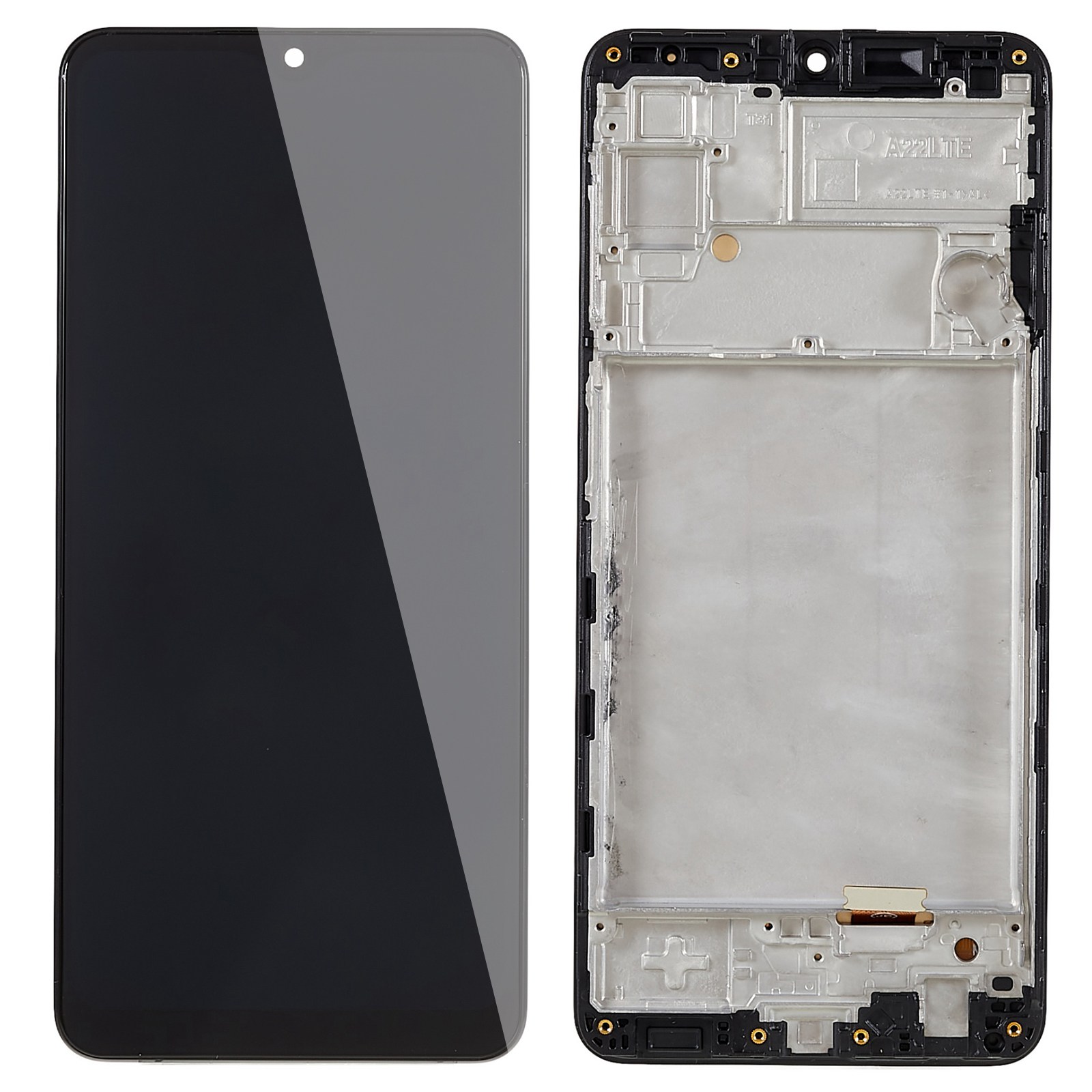 

Für Samsung Galaxy A22 4G (EU -version) A225 -siebsbildschirm Und Digitalisiererbaugruppe + Rahmen (ohne Logo), Galaxy A22 4G (EU Version)