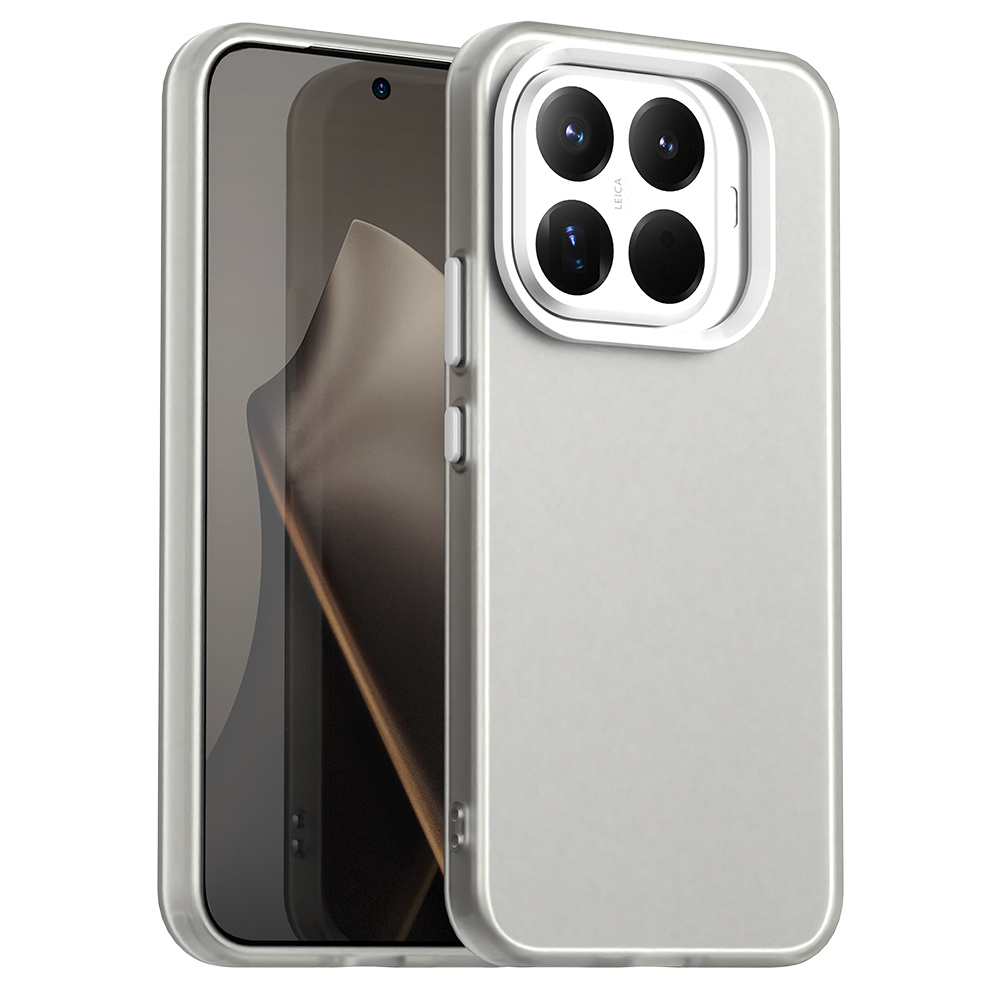 For Xiaomi 15T Pro Case PC + TPU + PET Matte Anti-Drop Phone Back Cover - White
