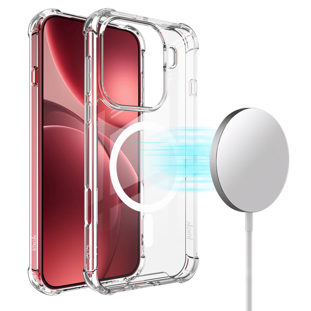 IMAK For Oppo Find X9 Pro 5G Magnetic Case Shockproof PC TPU Clear Phone Cover