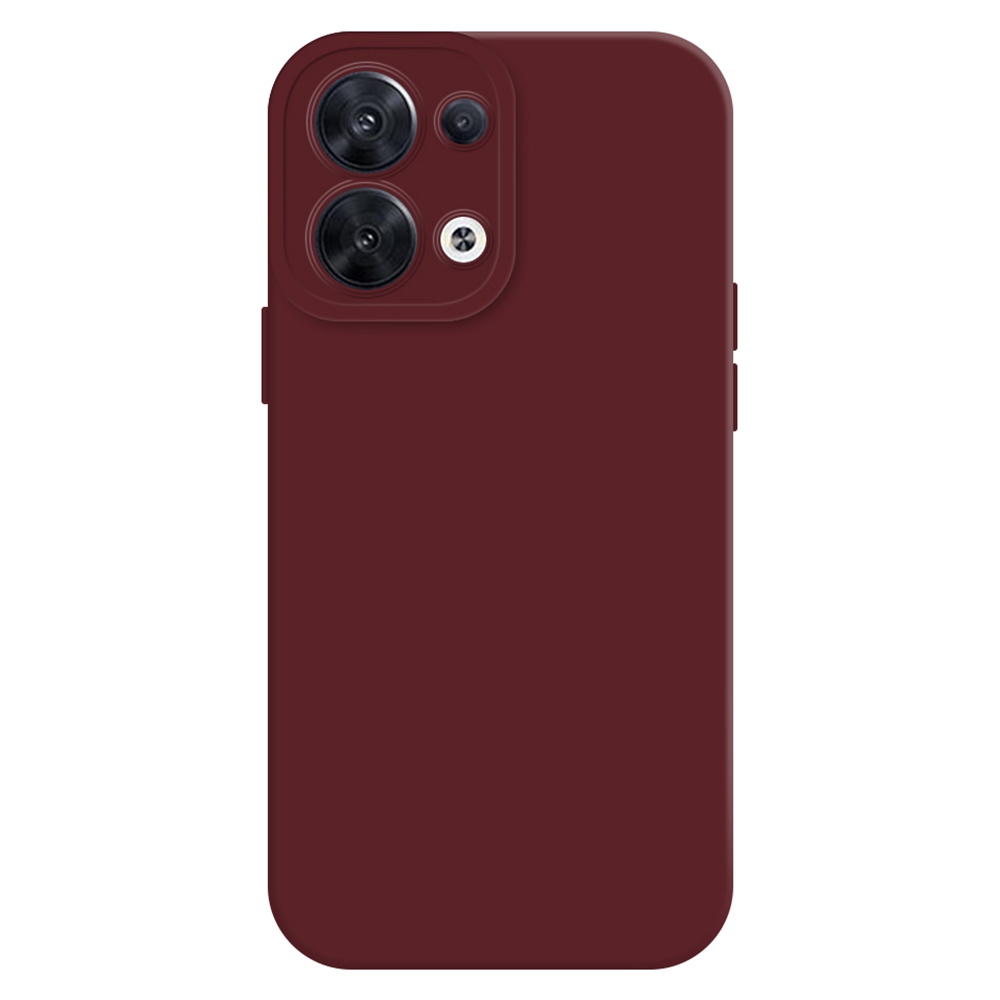 

Anti-fall-telefonkoffer Für Oppo Reno8 5G (globale Version) Solid Color Precise Cutout Soft Tpu-telefonabdeckung - Weinrot, Oppo Reno8 5G (Global Version)