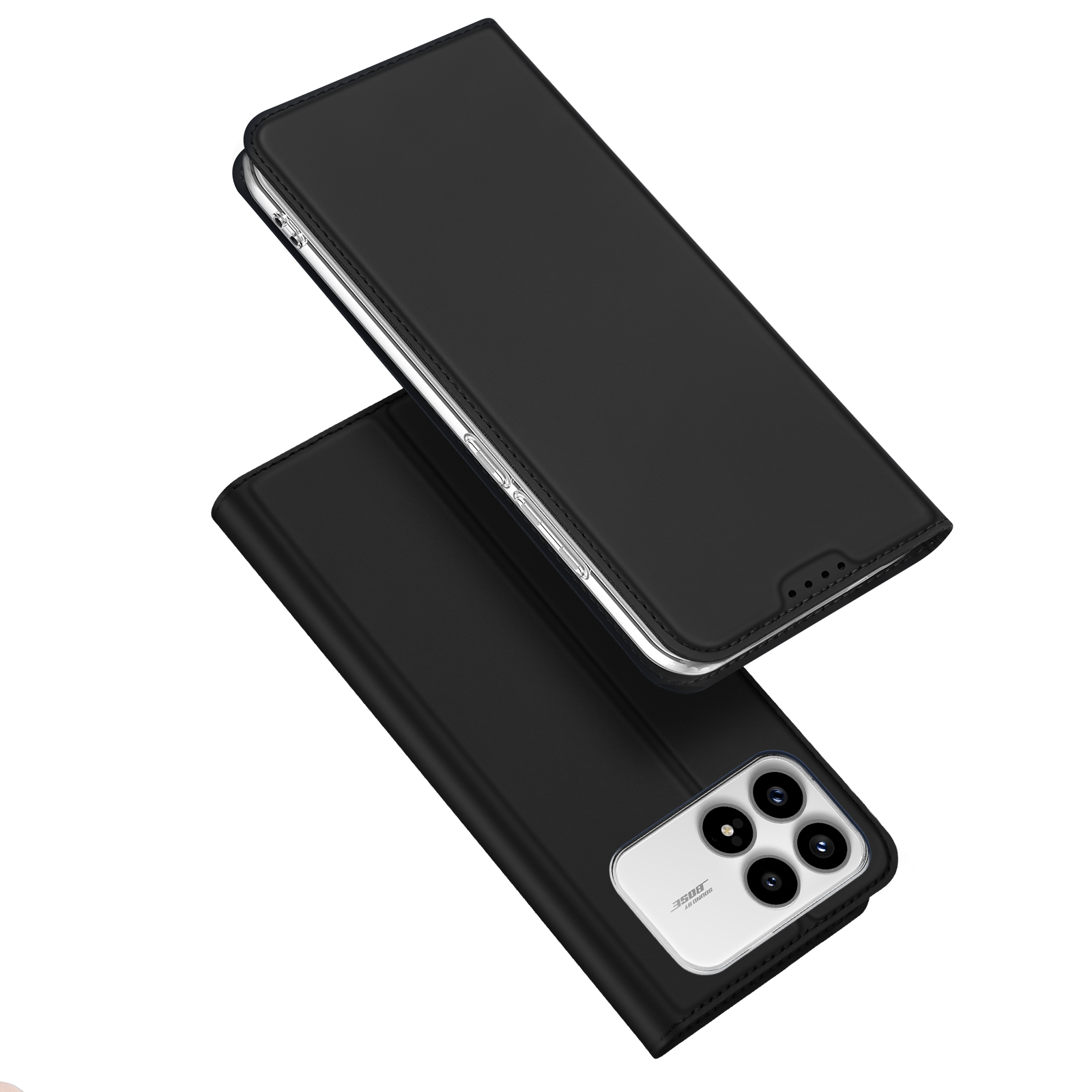 DUX DUCIS For Xiaomi Redmi K90 5G / Xiaomi Poco F8 Pro Case  Skin Pro Series Leather Stand Cover Card Holder - Black