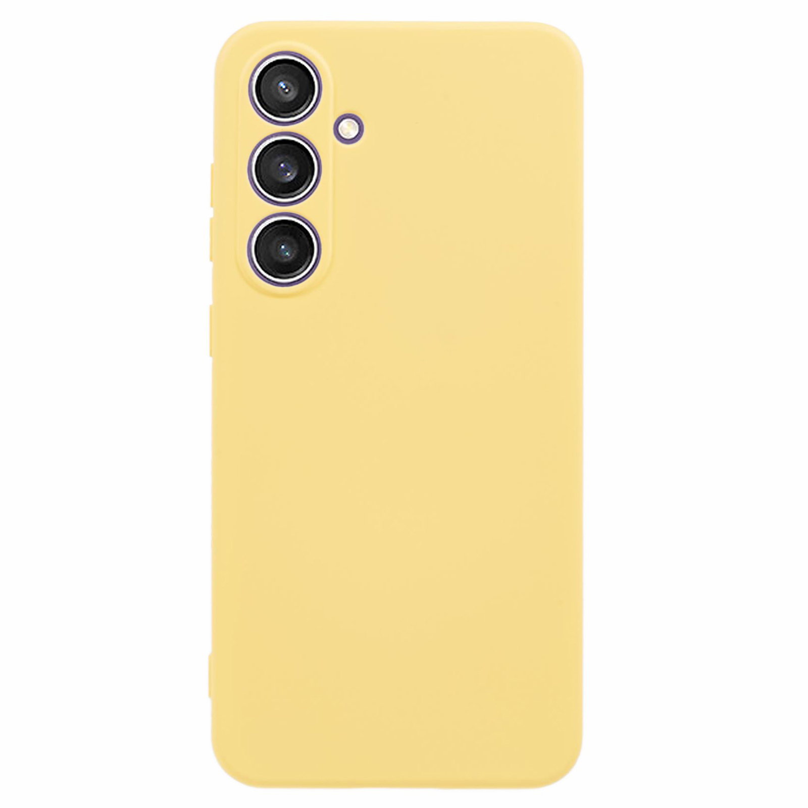 For Samsung Galaxy A57 5G Case Arc Edge 2.0mm TPU Protective Phone Cover - Yellow