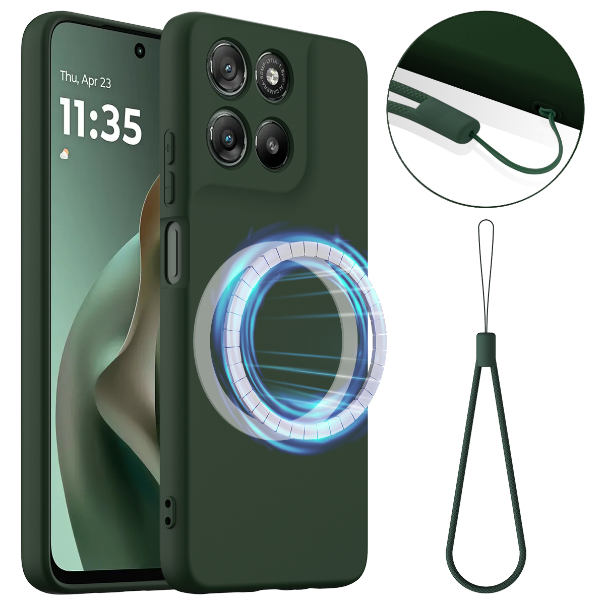 For Motorola Moto G57 5G / Motorola Moto G57 Power 5G / Motorola Moto G100 5G (2025) / Motorola Moto G100s 5G / Motorola Moto G67 Power 5G Magnetic Ca