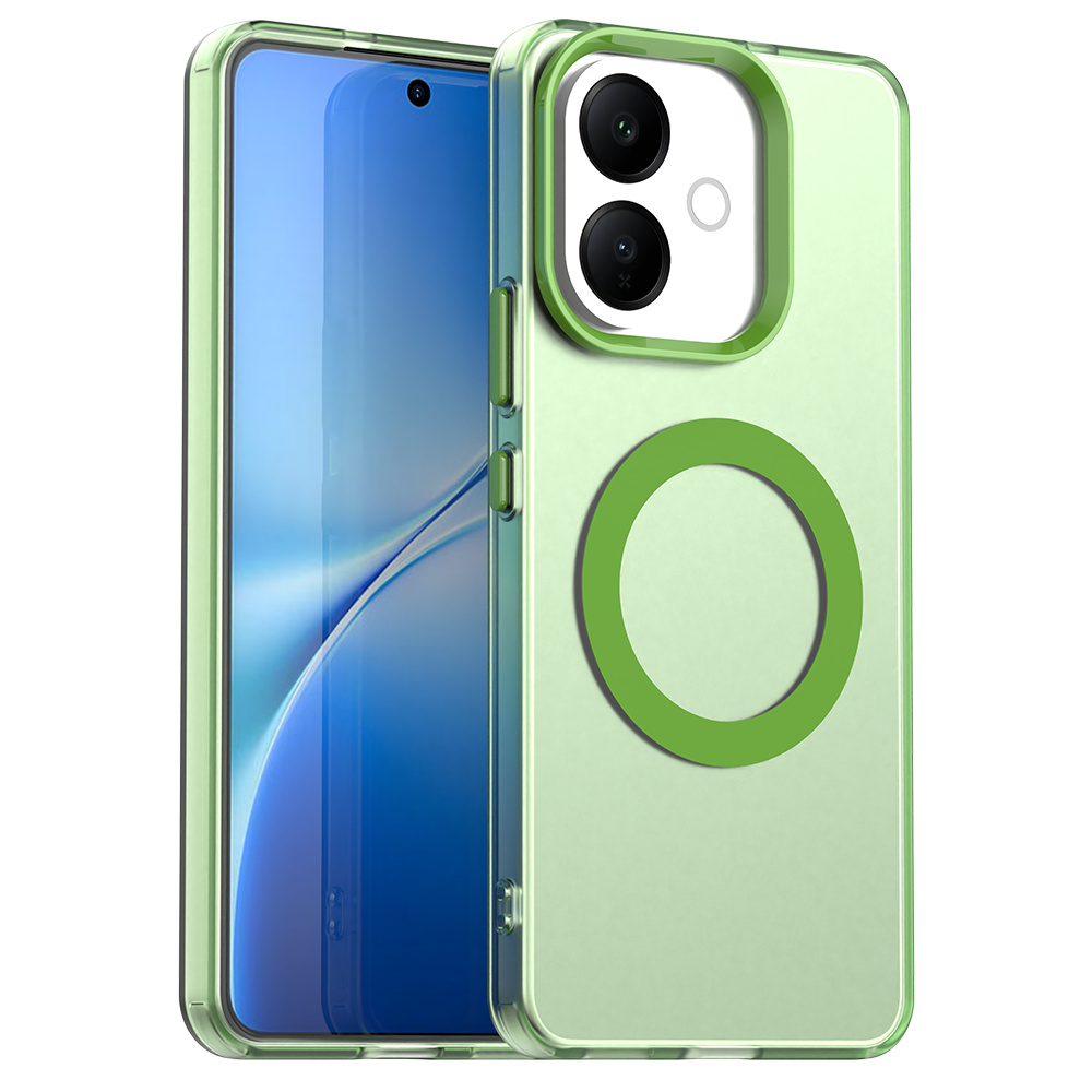 For vivo V60 Lite 5G / V60 Lite 4G Magnetic Case Anti Drop Hybrid Phone Back Cover - Green