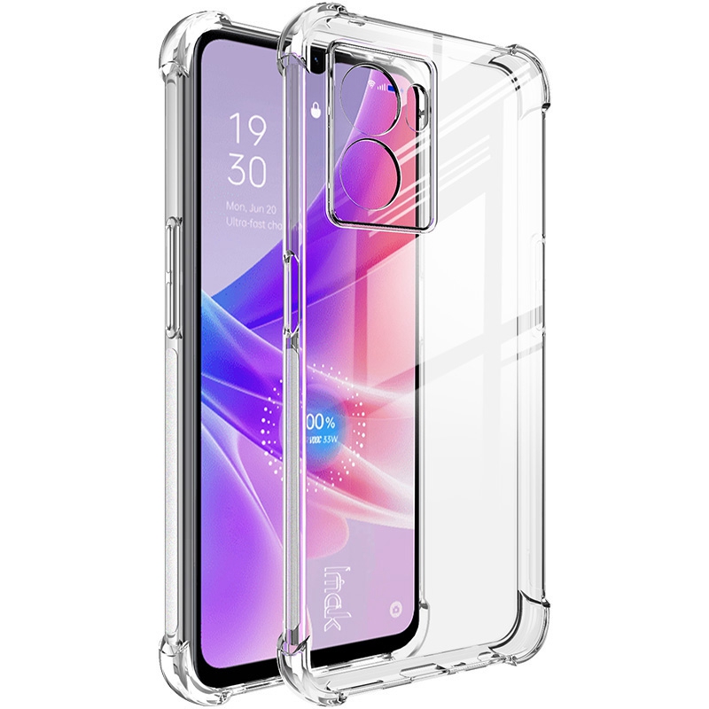 

IMAK Für Oppo K10 5g / A77 5G / A57 (2022) 5G Soft TPU Clear Phone Hülle Vier Schocksichere Ecke Stoßstange Schutzabdeckung - Transparent, Oppo K10 5G