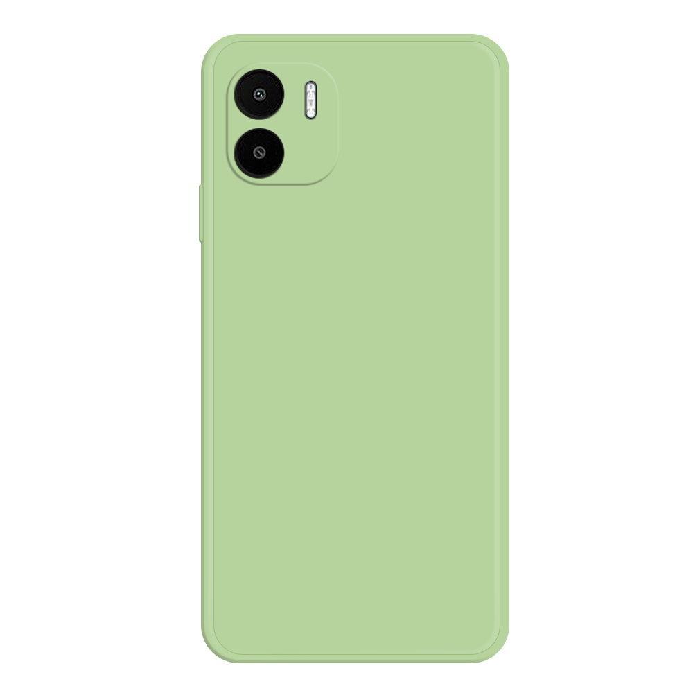 

Gummiziertes TPU -gehäuse Für Xiaomi Redmi A1 4G, Mikrofaserfutterkonstruktion Gerade Kantenmobile Schutzabdeckung - Grün, Xiaomi Redmi A2 4G