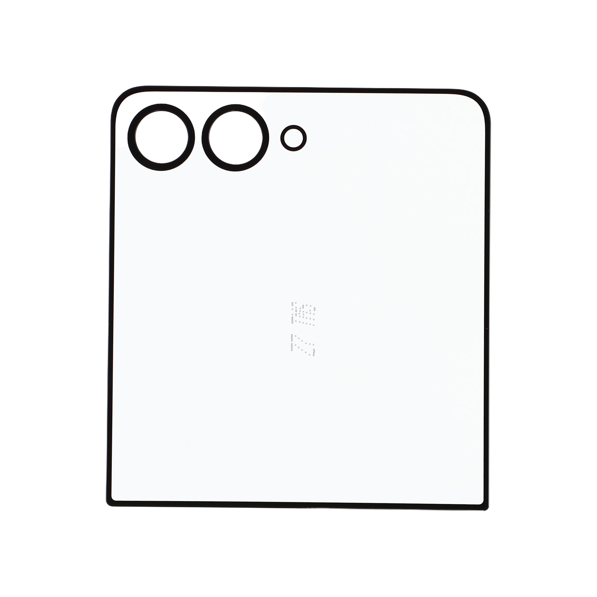 For Samsung Galaxy Z Flip7 5G F766 Front Screen Glass Lens + OCA Adhesive Part (Small Screen) (without Logo)