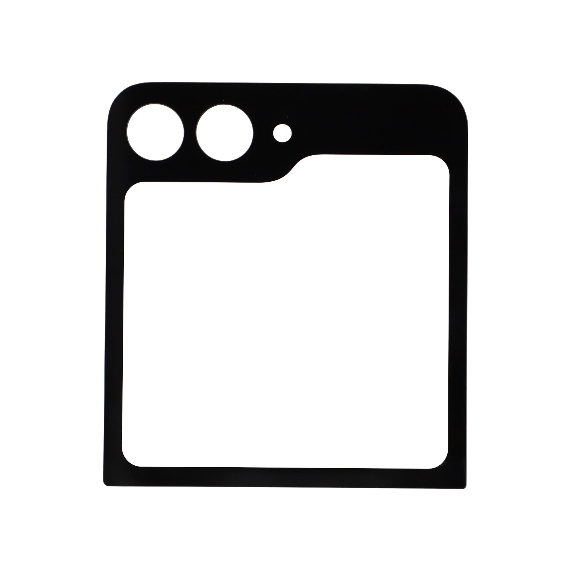 For Samsung Galaxy Z Flip6 5G F741 Front Screen Glass Lens + OCA Adhesive Part (Small Screen) (without Logo)