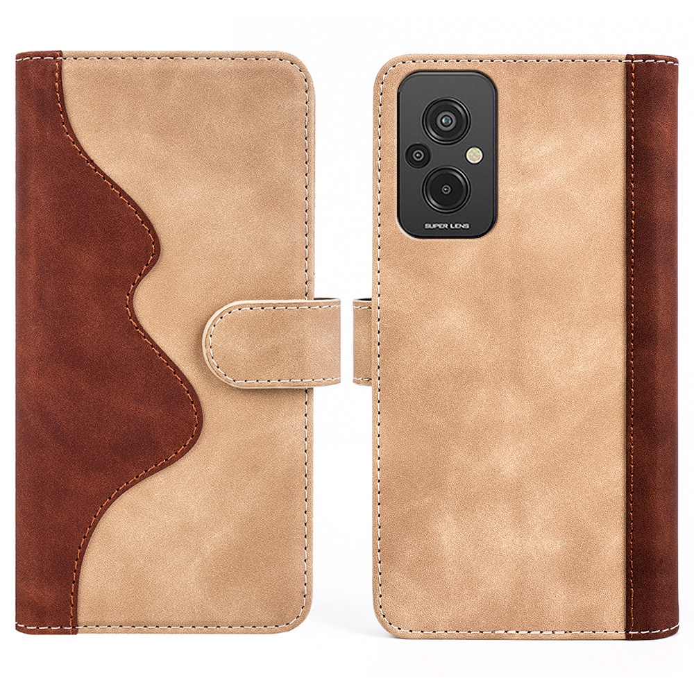 

Für Xiaomi Redmi 11 Prime 4G Color Spleißen Phone Ständer - Gelb, Xiaomi Redmi 11 Prime 4G