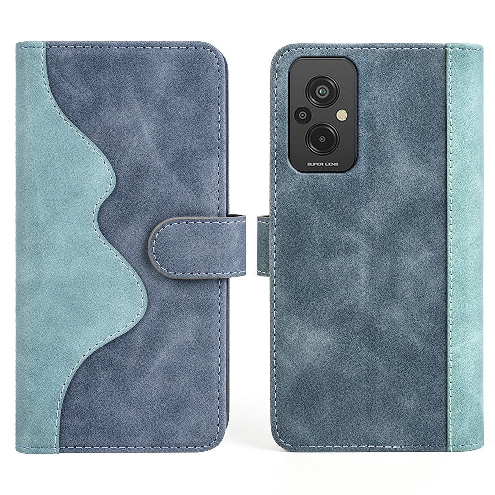 

Für Xiaomi Redmi 11 Prime 4G Color Spleißen Phone Ständer - Blau, Xiaomi Redmi 11 Prime 4G