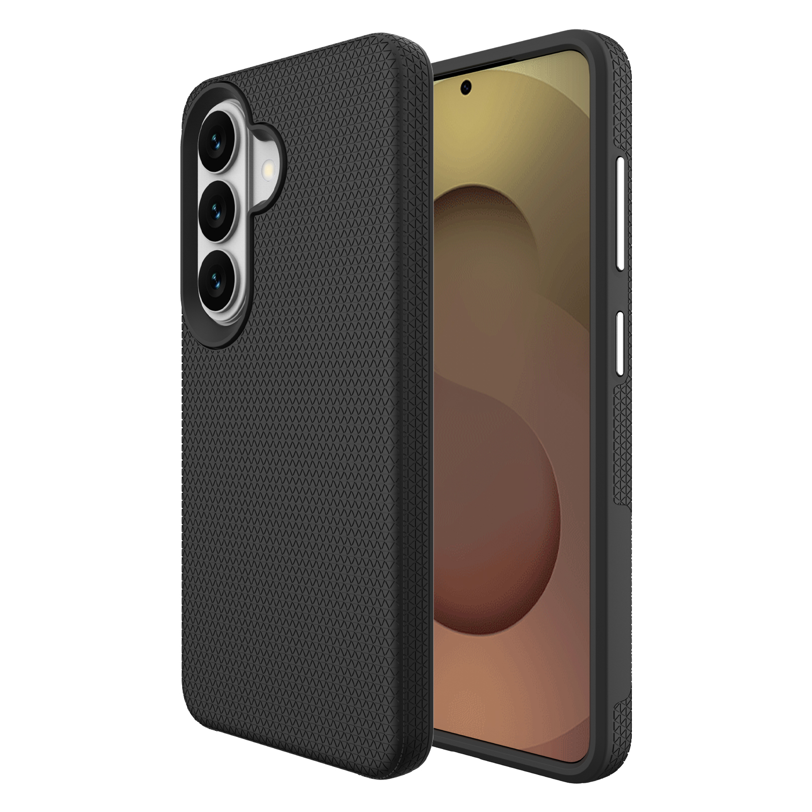 Magnetic Case For Samsung Galaxy S25  /  S24 Shockproof TPU + PC Phone Cover - Black