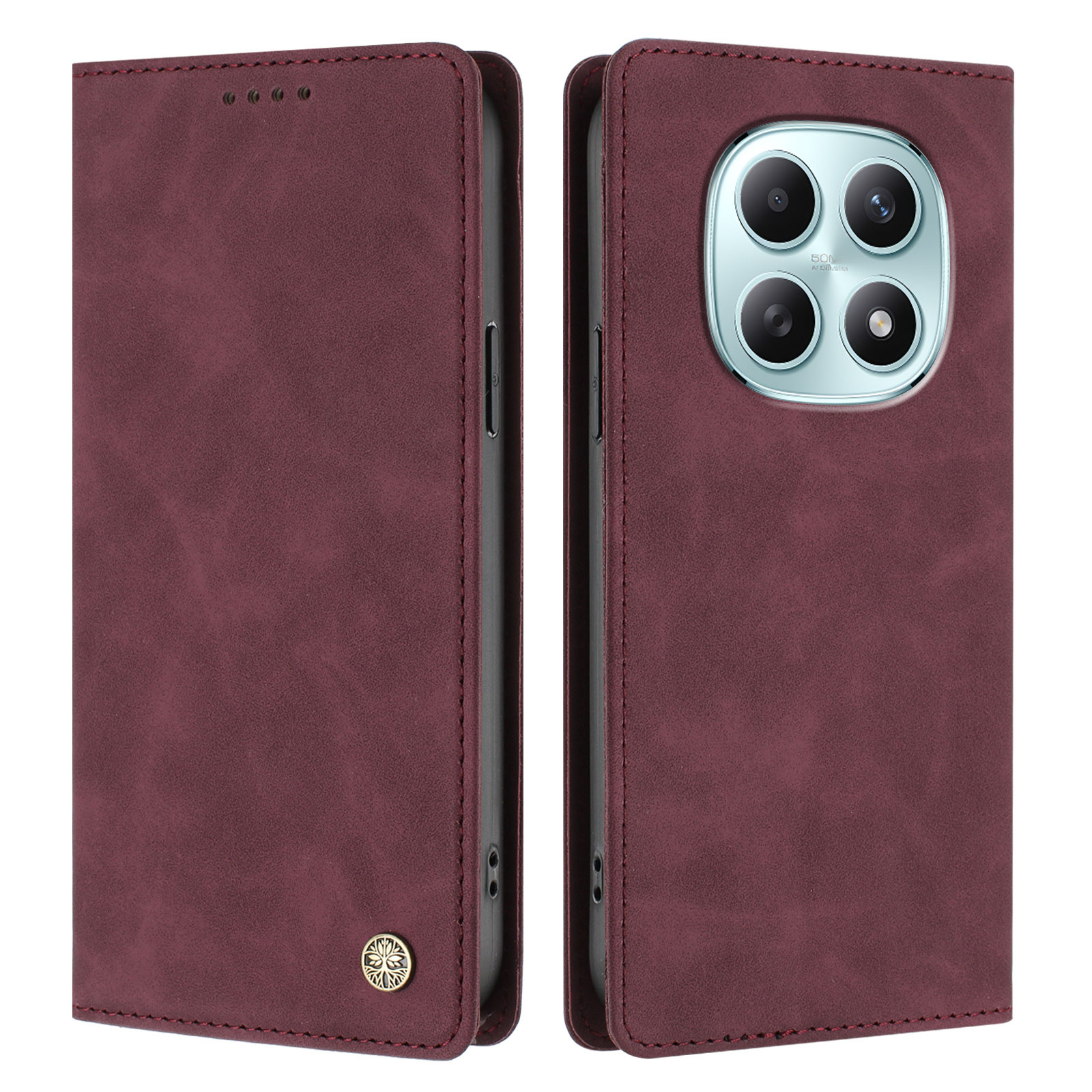 For Xiaomi Poco M8 5G / Xiaomi Redmi Note 15 4G (Global) / Xiaomi Redmi Note 15 5G (Global) Case HX RFID Blocking Wallet Stand Leather Flip Phone Cove