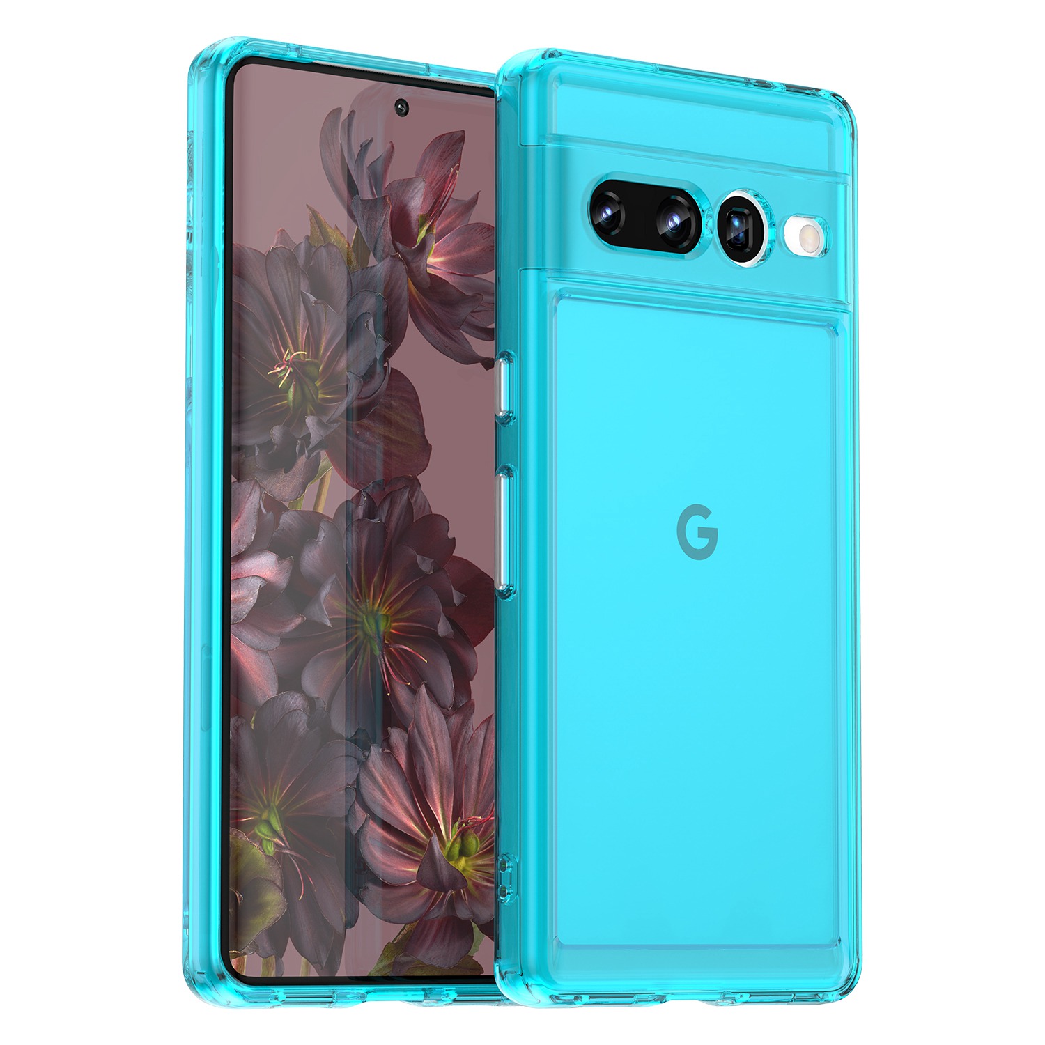 

Candy -serie Soft TPU Telefon Hülle Für Google Pixel 7 Pro 5G Leichtes Airbag Corner Protective Mobiltelefonabdeckung - Transparent Blau, Google Pixel 7 Pro 5G