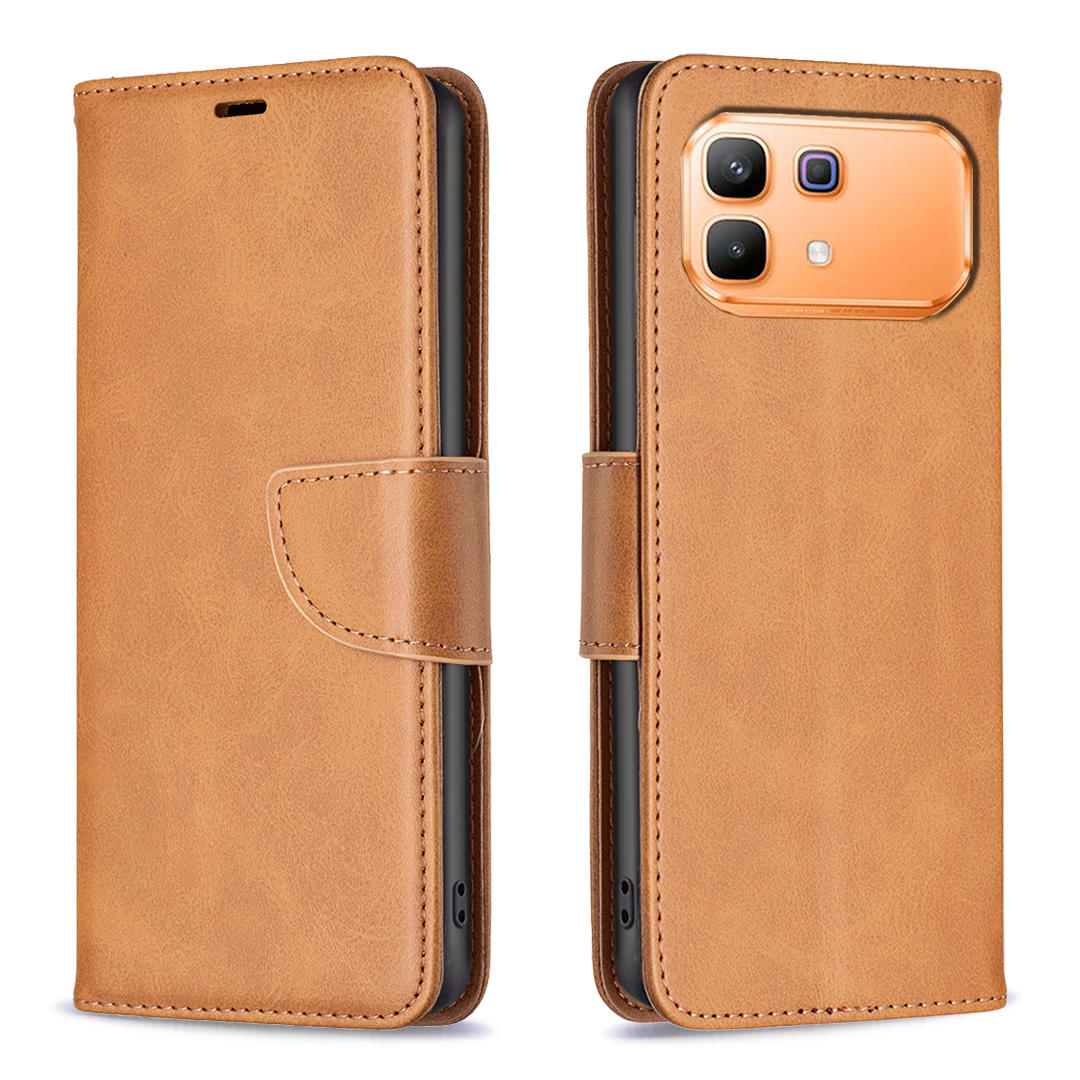 For Infinix Note 60 Pro 5G / Infinix Note 60 5G Case Shockproof PU Leather Cover with Wallet Card Slots - Yellow