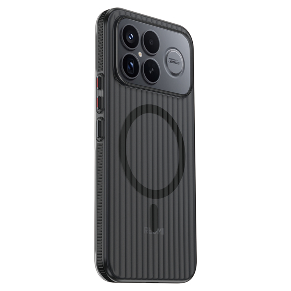 Magnetic Phone Case for Xiaomi Redmi K90 Pro Max 5G  /  Poco F8 Ultra Magnetic Phone Case Matte Texture Shockproof Protective PC Cover - Black