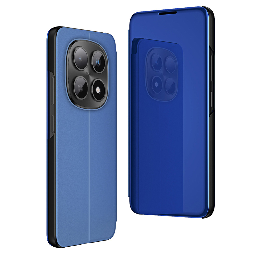 For Xiaomi Redmi Note 15 5G (Global) Case View Window Stand Leather Flip Phone Cover - Blue