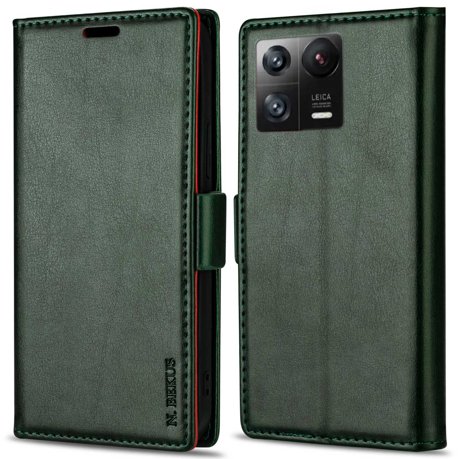 

n. Bekus Für Xiaomi 13 Dual Magnetische Verschluss - Grün, Xiaomi 13