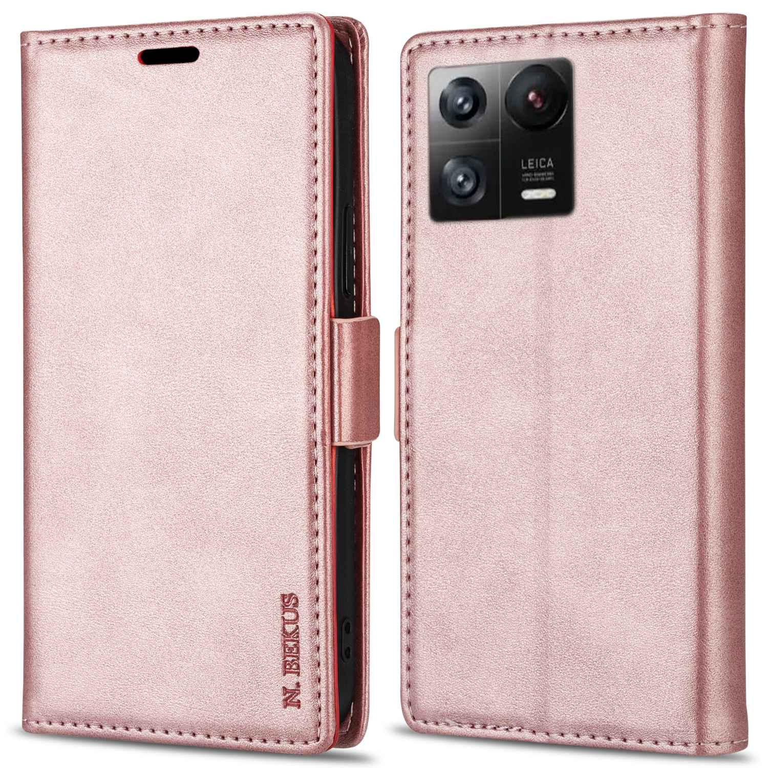 

n. Bekus Für Xiaomi 13 Dual Magnetische Verschluss - Roségold, Xiaomi 13