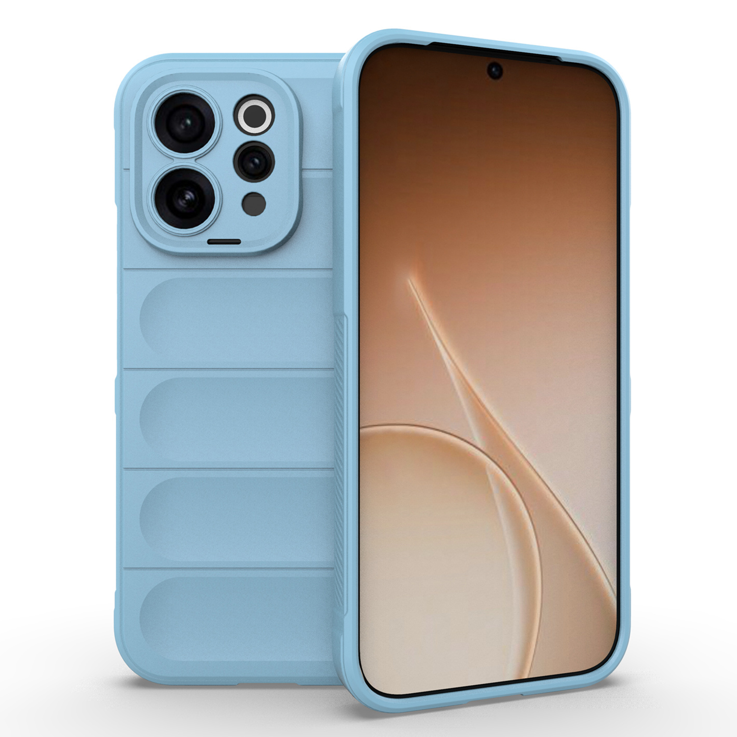 Phone Case for vivo V70 Elite 5G  /  V70 5G Anti-Drop Soft TPU Rugged Back Cover - Baby Blue