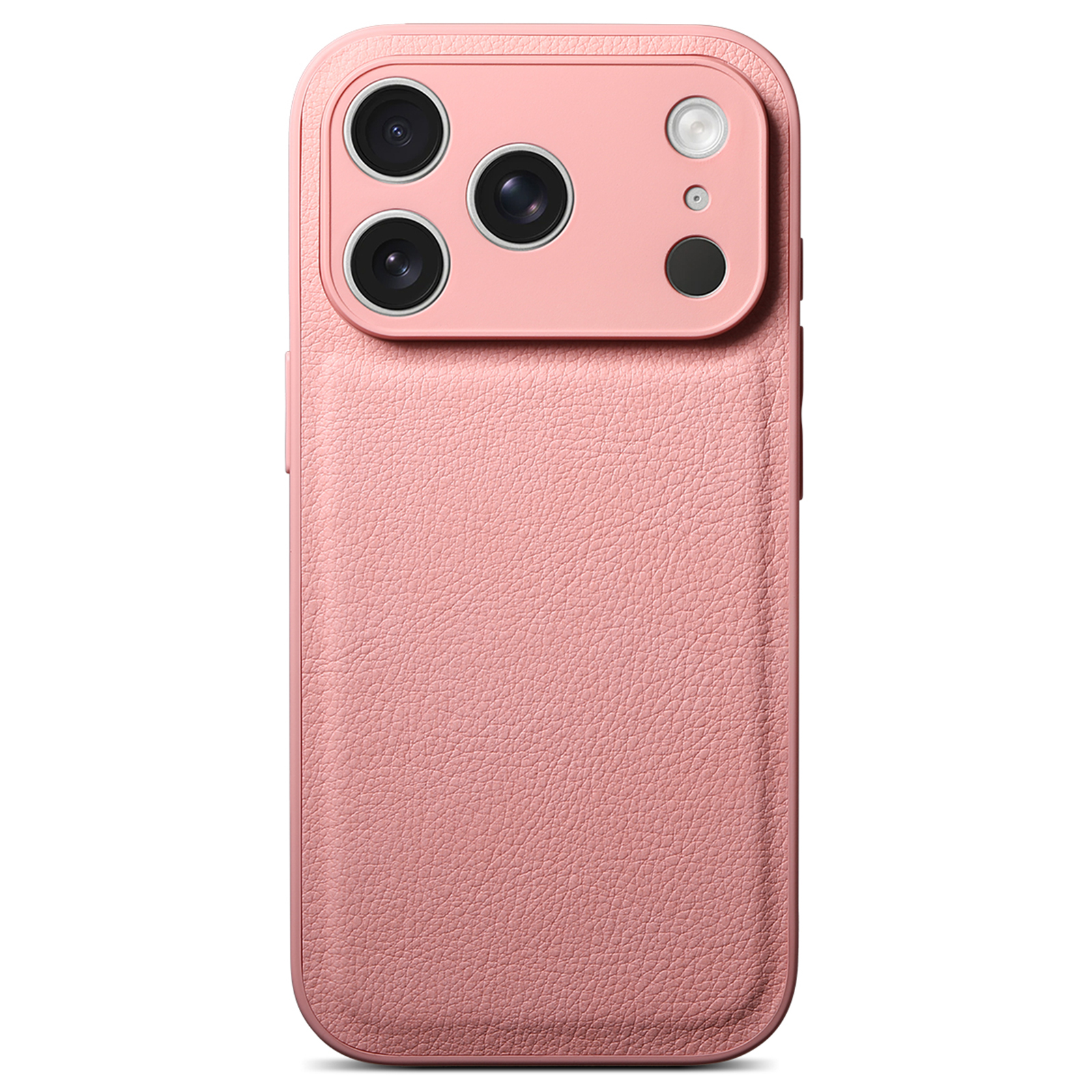 For iPhone 17 Pro Case Litchi Texture PU Leather Shockproof Protective Cover - Pink
