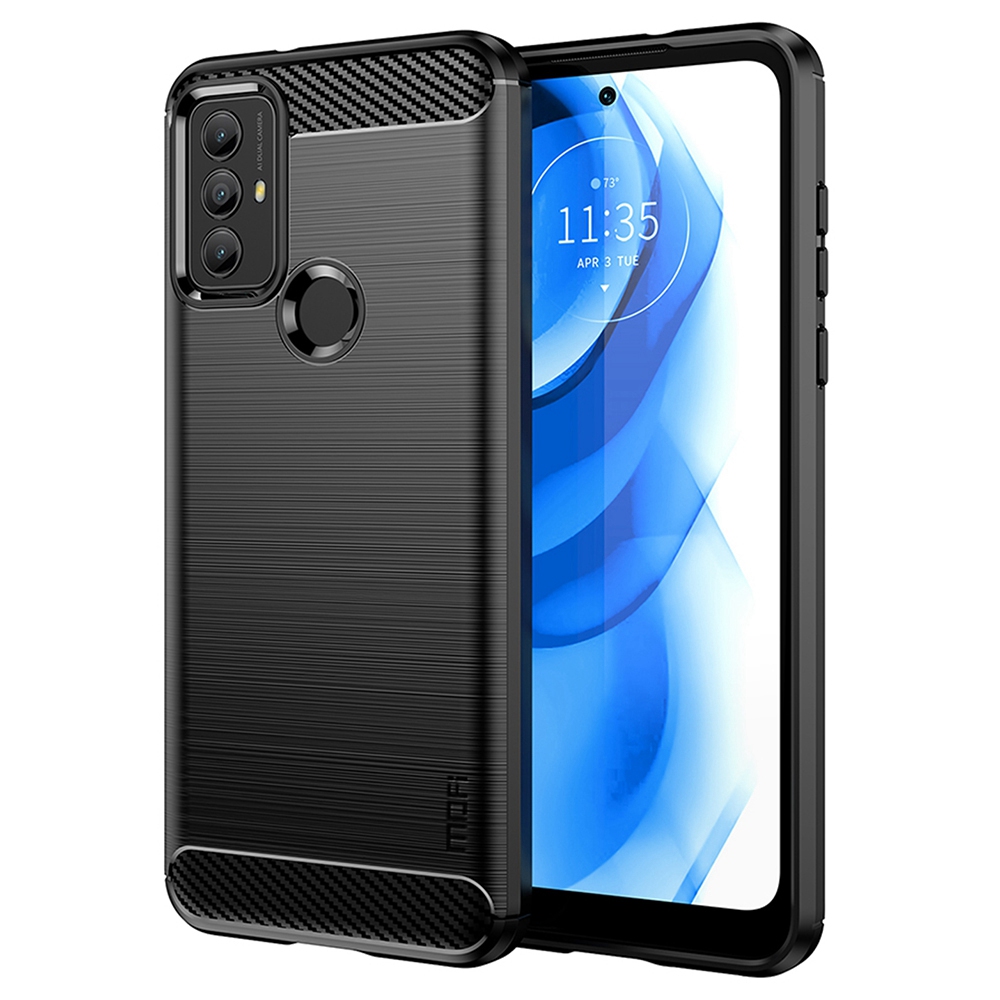 

MOFI JK TPU Series-1 Tpu-hülle Für Motorola Moto G Play (2023), Kohlefasertextur Gebürstete Drop-proof-mobiltelefonabdeckung - Schwarz, Other Phone Models