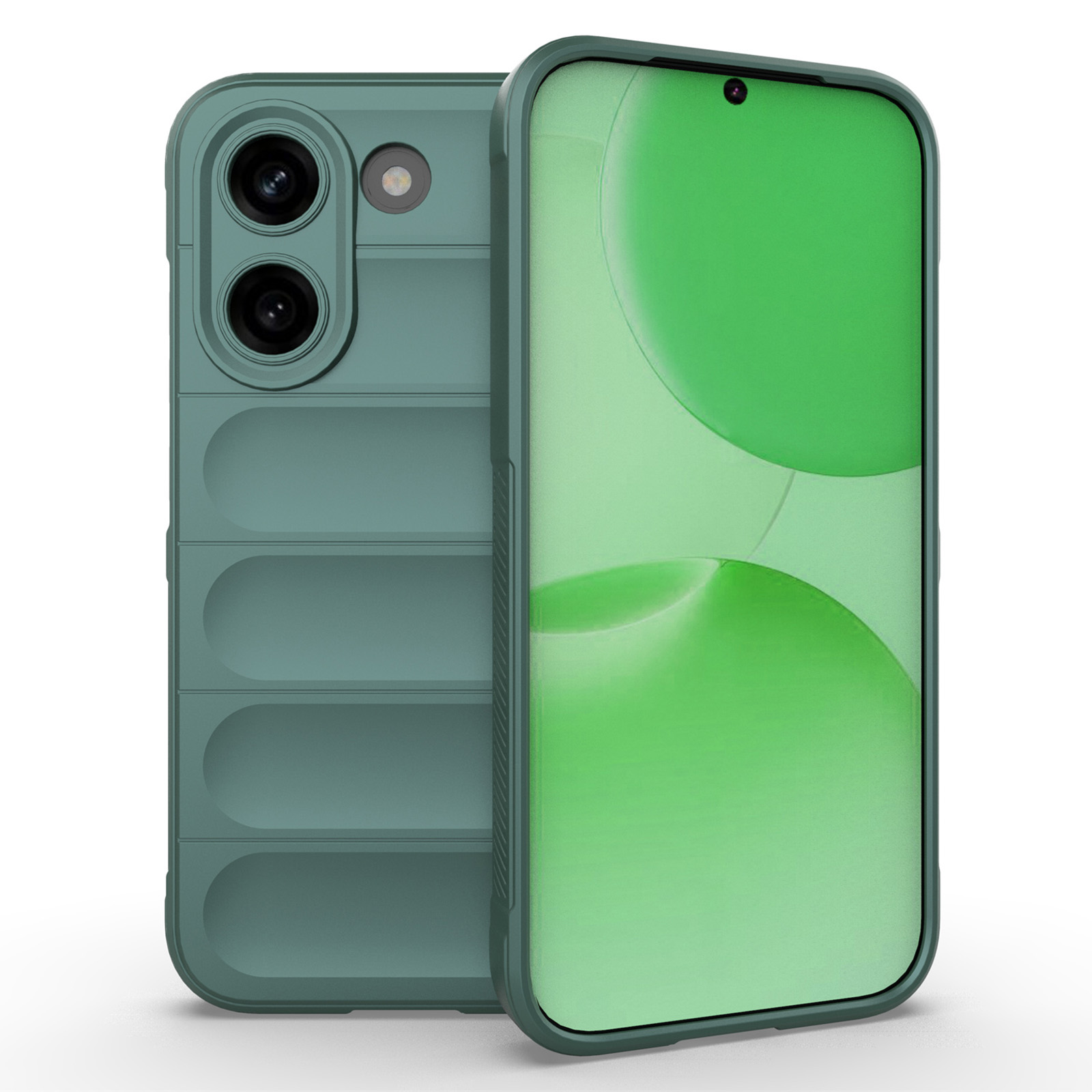 Phone Case For Xiaomi Poco X8 Pro 5G  /  Redmi Turbo 5 5G Anti-Drop Soft TPU Rugged Back Cover - Green